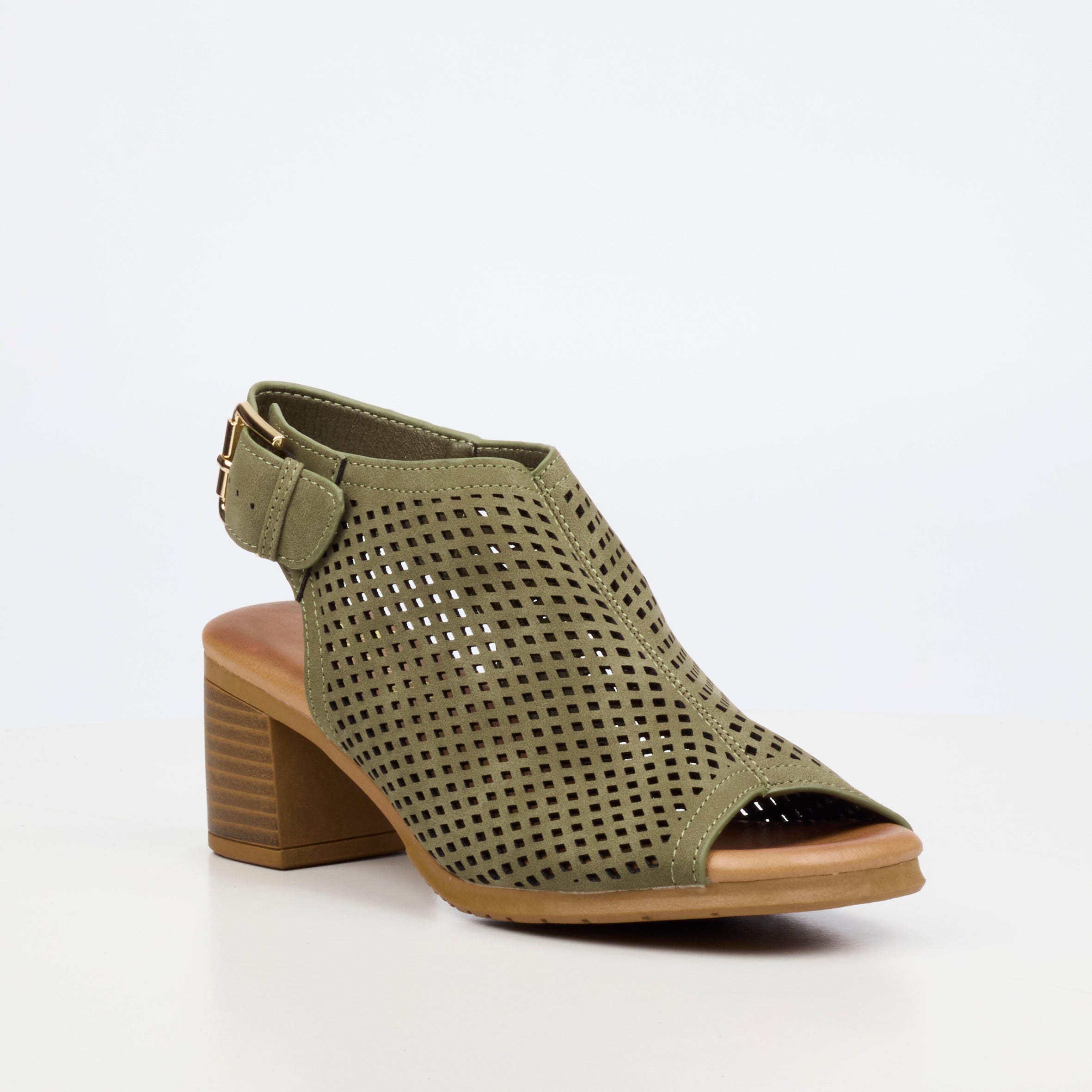 Butterfly Feet Indra 1 Heel - Olive footwear Butterfly Feet
