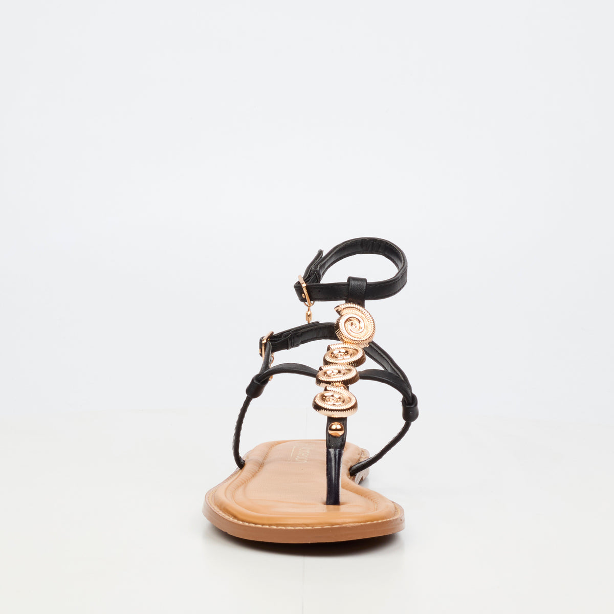 Viabeach Irena 1 Flat Sandal - Black footwear Viabeach