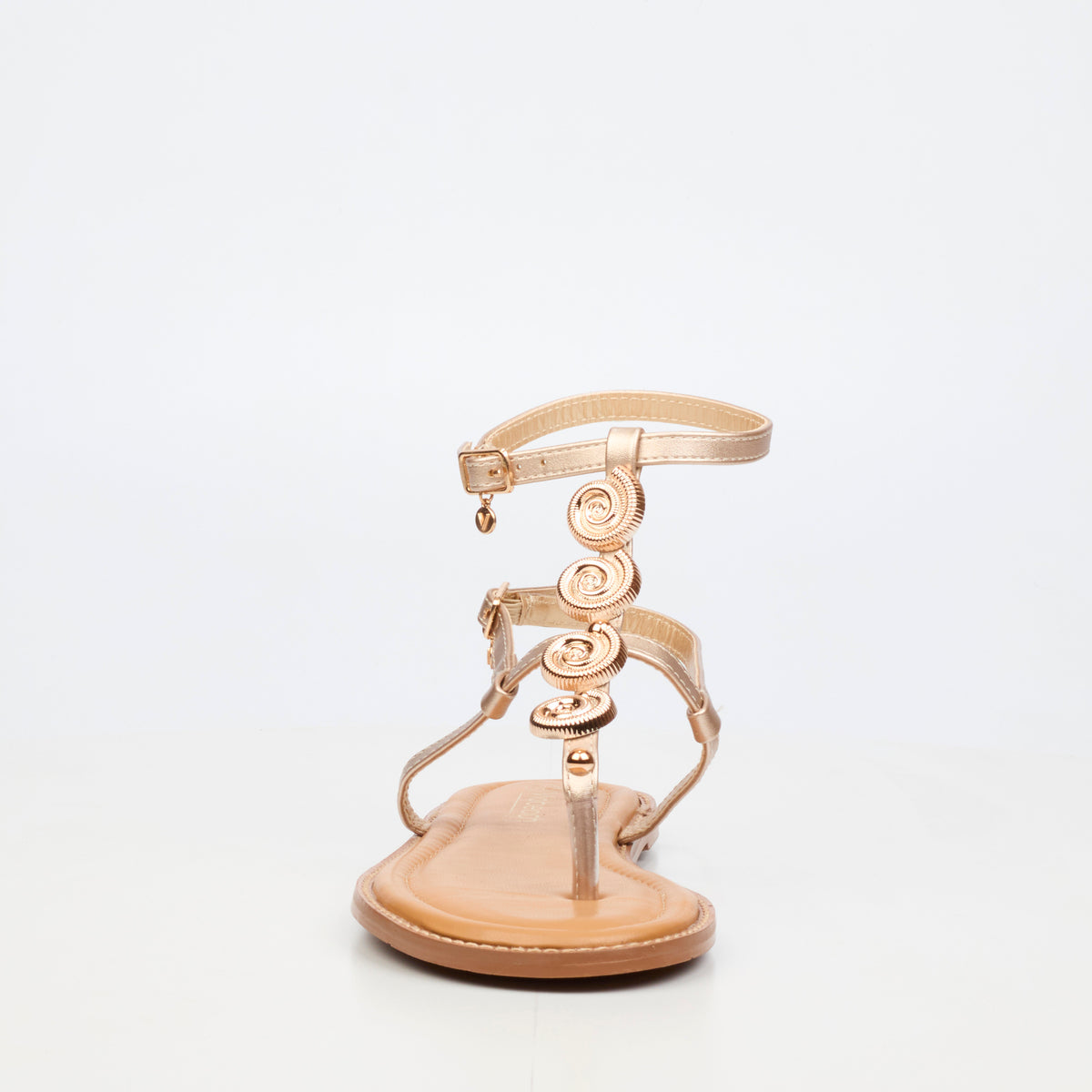 Viabeach Irena 1 Flat Sandal - Champagne footwear Viabeach