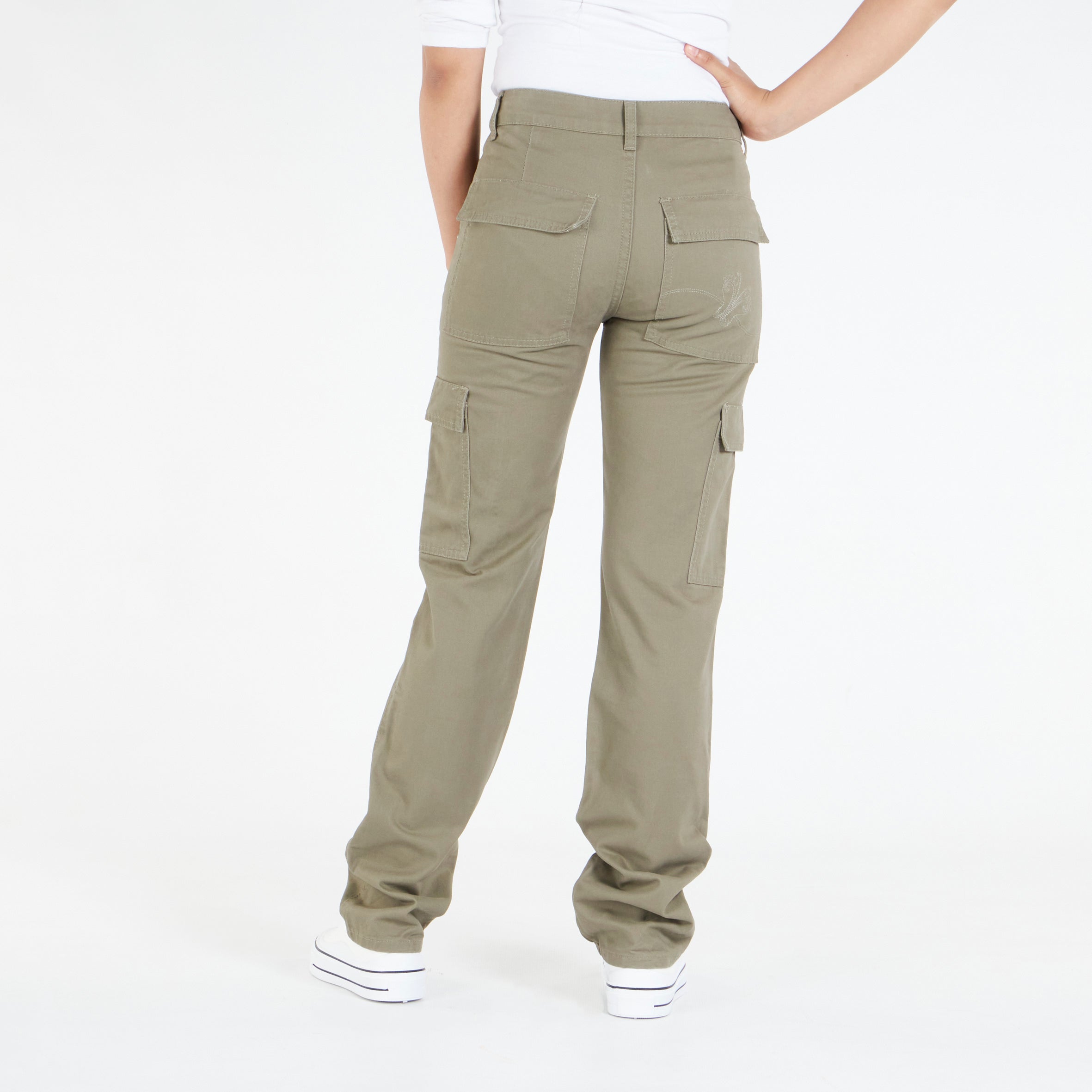 Butterfly Feet Izara 1 Jeans - Olive apparel Butterfly Feet