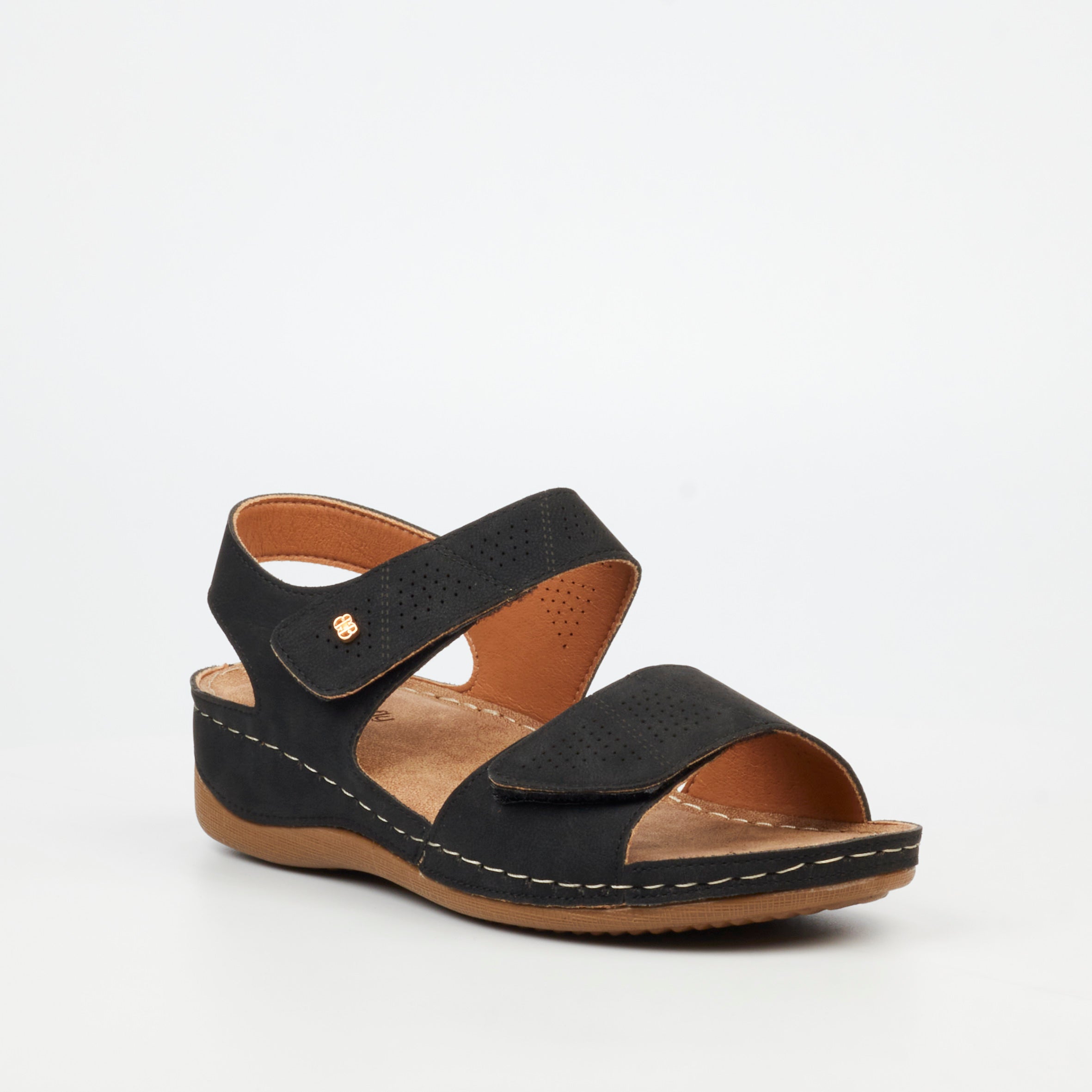 Butterfly Classics Janine 1 Wedge - Black footwear Butterfly Classics