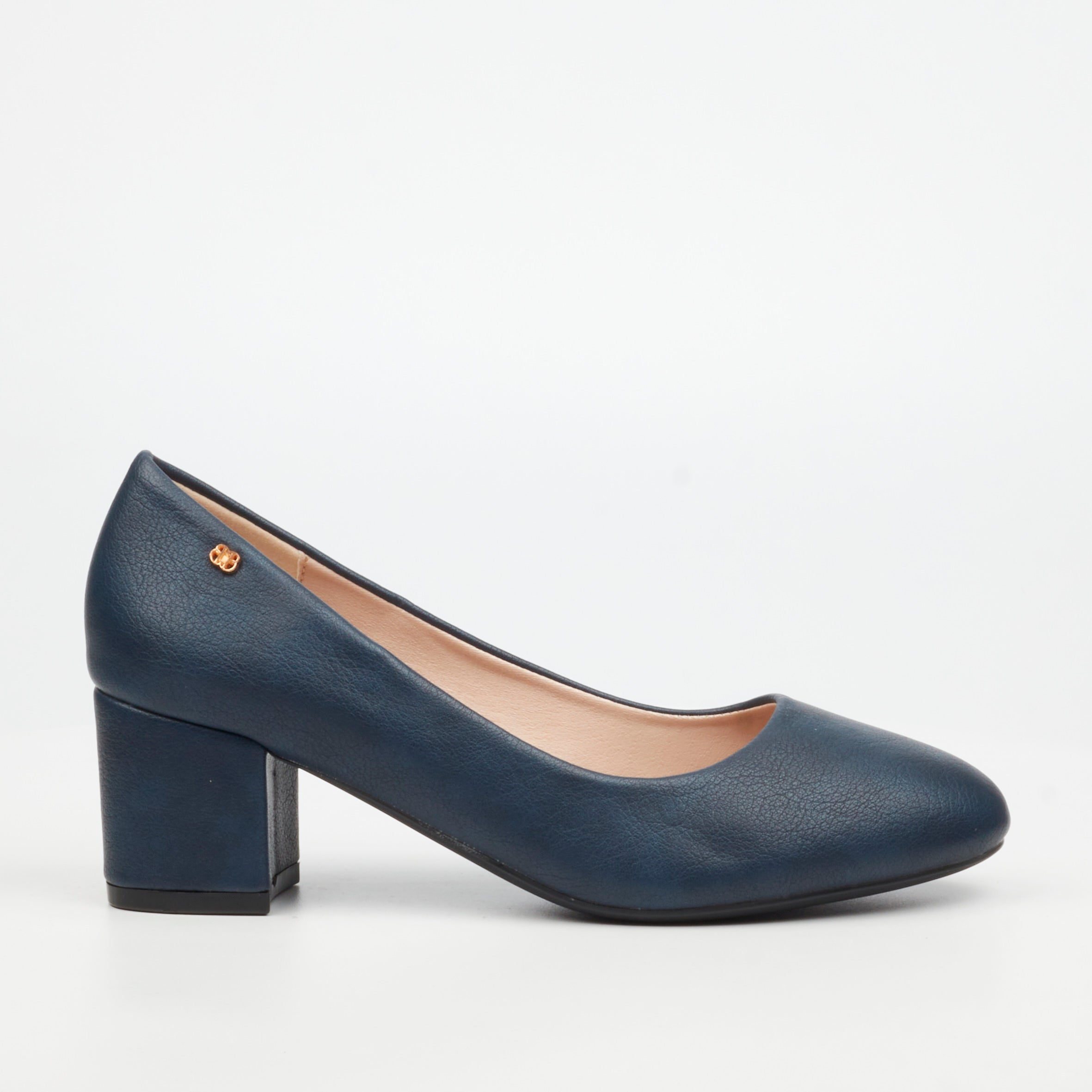 Butterfly Classics Joan 1 Faux Leather Low Courts - Navy footwear Butterfly Classics