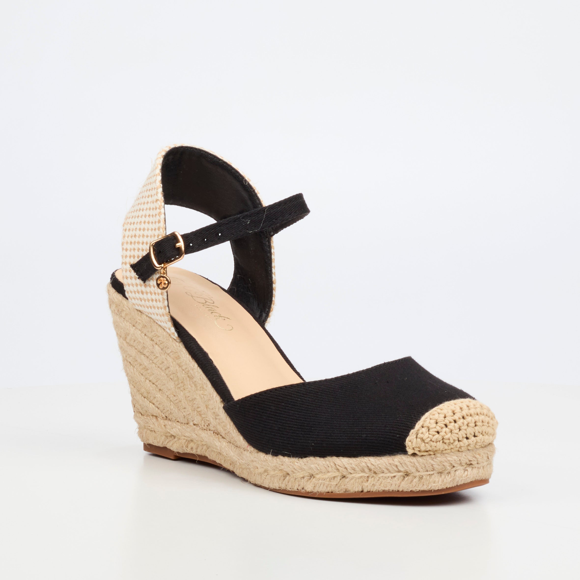 Miss Black Jojo 12 Wedge - Black footwear Miss Black