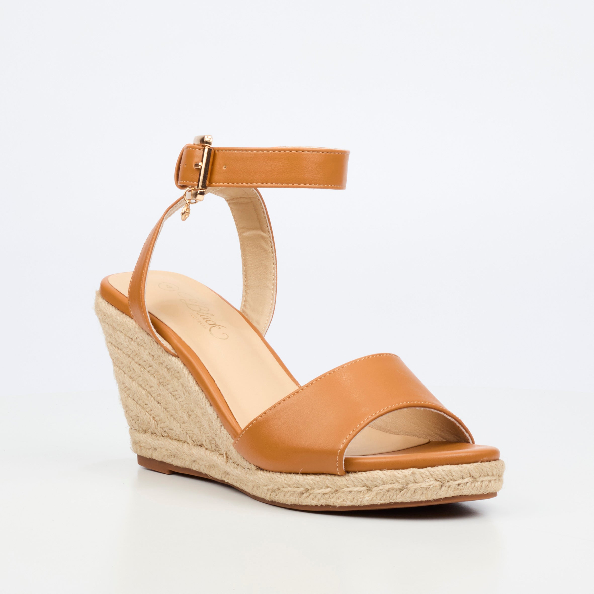 Miss Black Jojo 8 Wedge - Tan footwear Miss Black