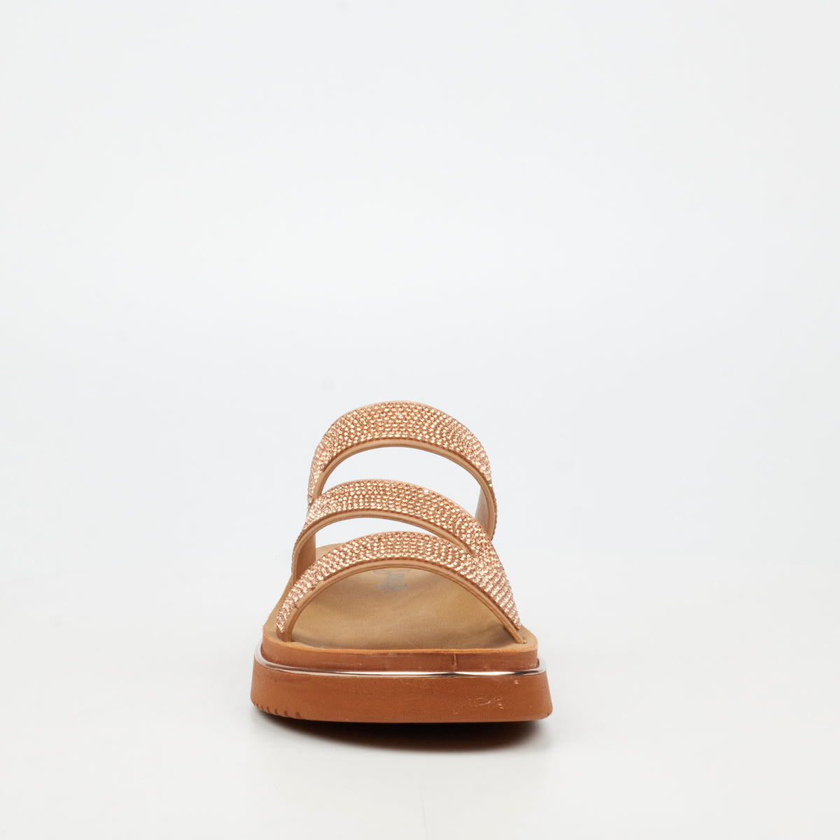 Butterfly Feet Junes 1 Flat Sandals - Rose Gold footwear Butterfly Feet