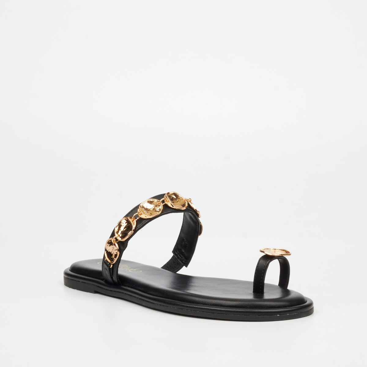 Miss Black Kali 11 Flat Sandal - Black footwear Miss Black