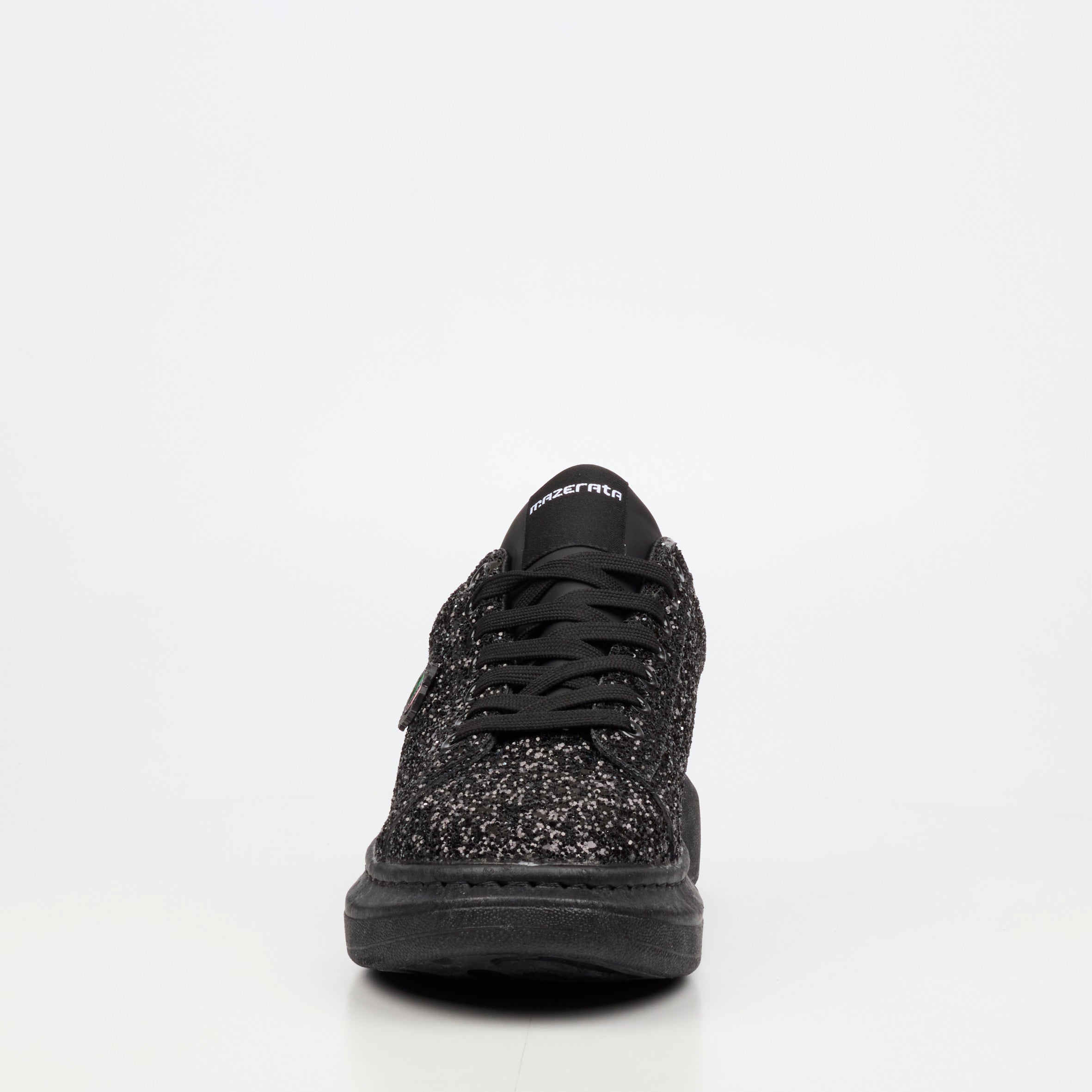 Mazerata Kelvis 2 Rhinestone Sneaker - Black footwear Mazerata