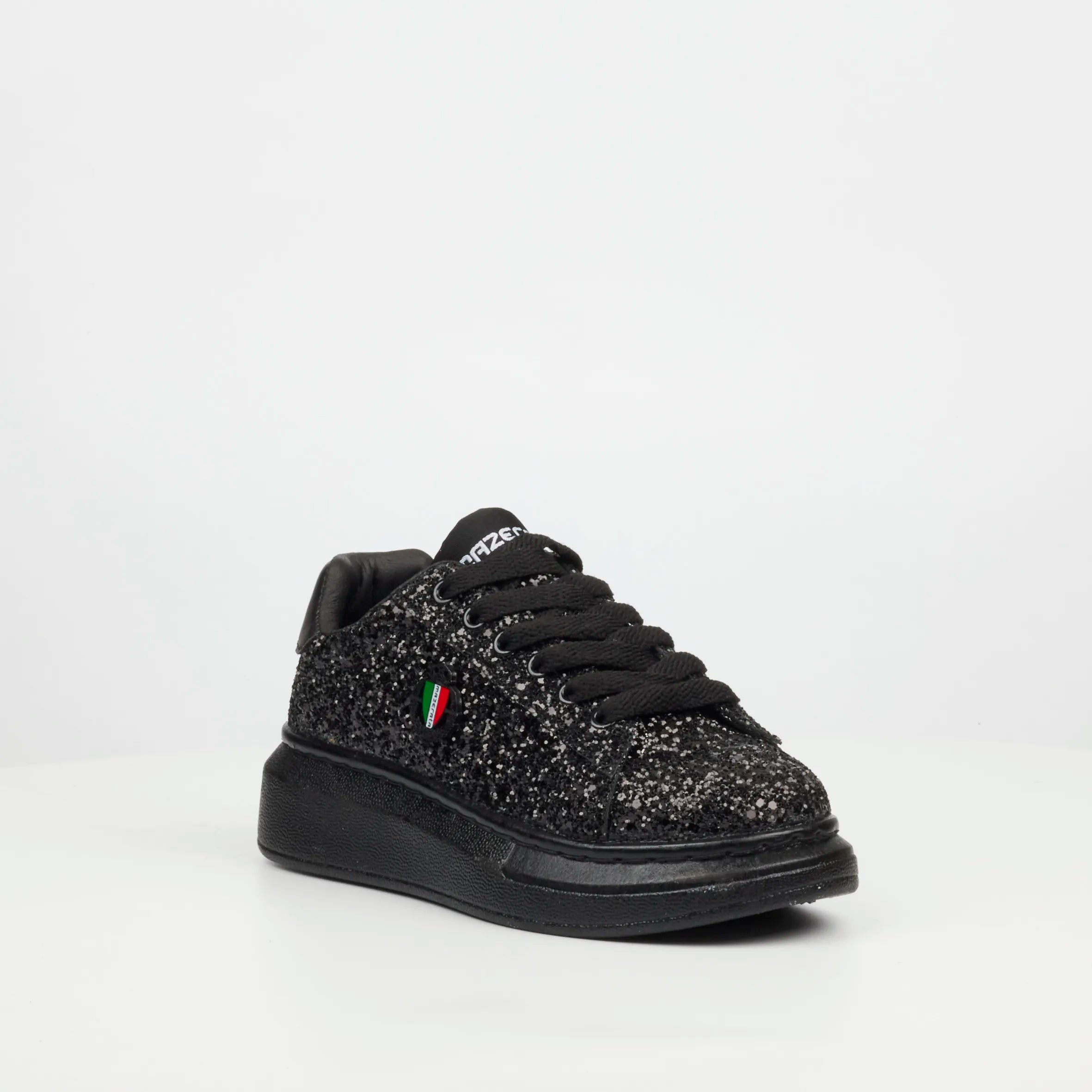 Mazerata Kelvis 2 Rhinestone Sneaker - Black (Youth) footwear Mazerata