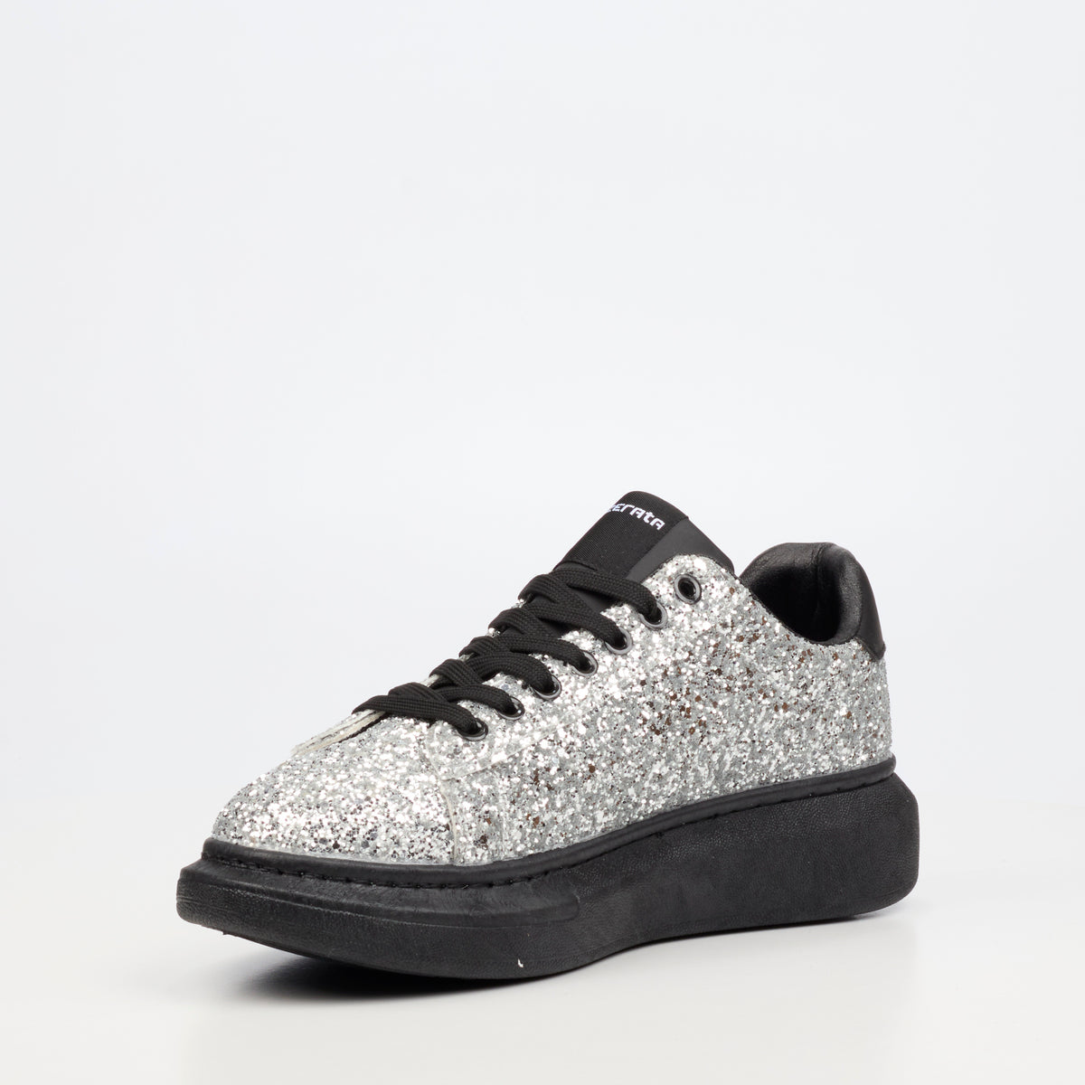 Mazerata Kelvis 2 Rhinestone Sneaker - Silver footwear Mazerata