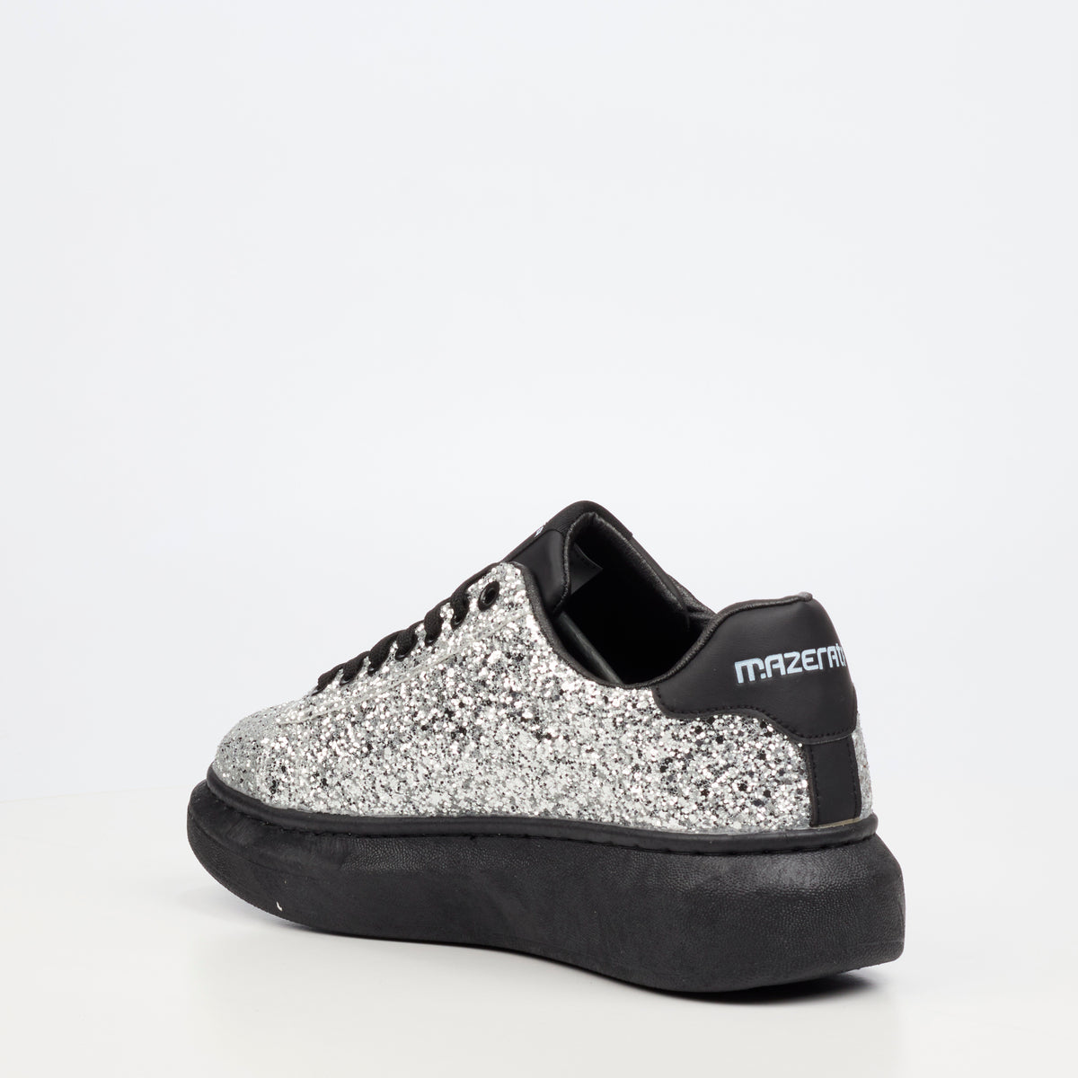 Mazerata Kelvis 2 Rhinestone Sneaker - Silver footwear Mazerata