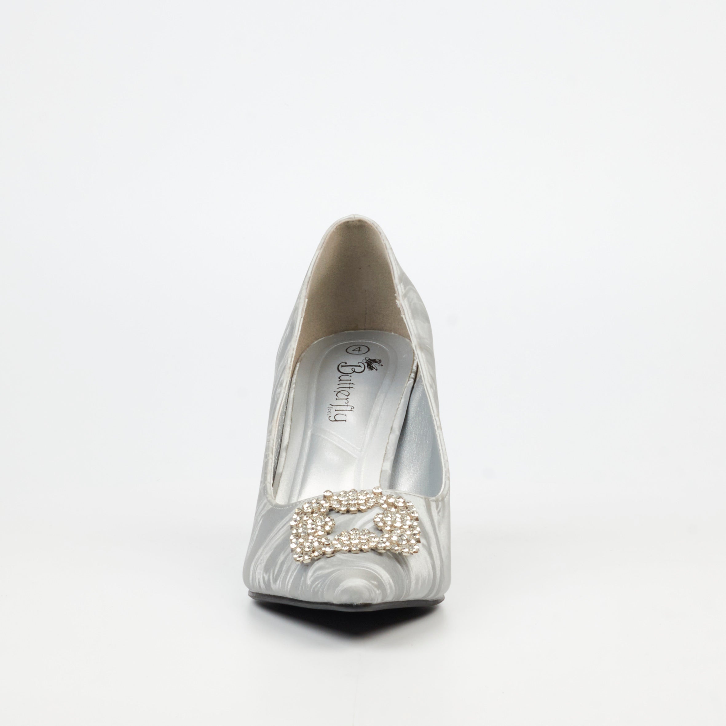 Butterfly Feet Lanelle 3 Court - Silver footwear Butterfly Feet