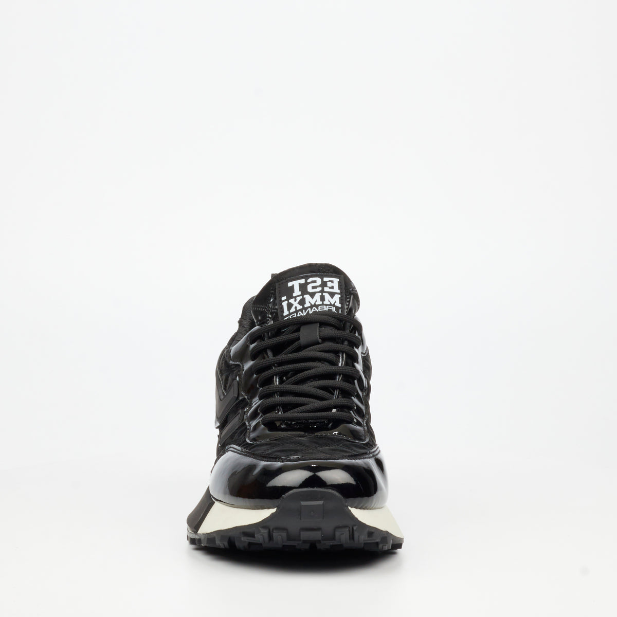 Urbanart Lattitude 3 Faux Patent / Nylon Sneaker - Black