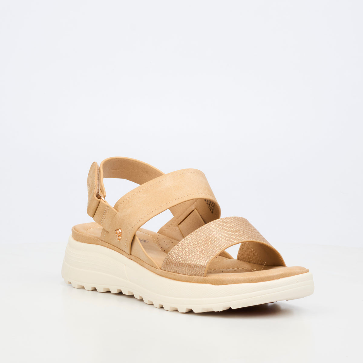 Heart & Sole Laurel 2 Flat Sandal - Tan footwear Heart & Sole