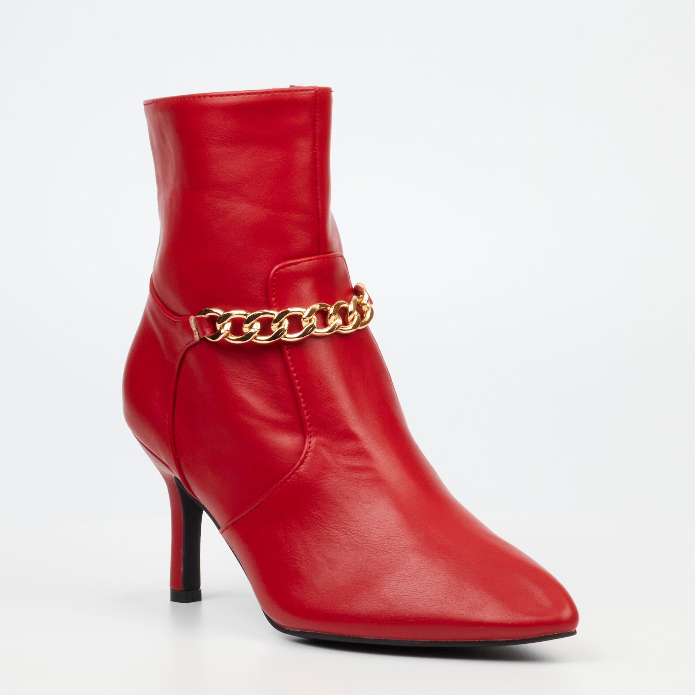 Butterfly Feet Lively 13 Ankle Boot - Red footwear Butterfly Feet