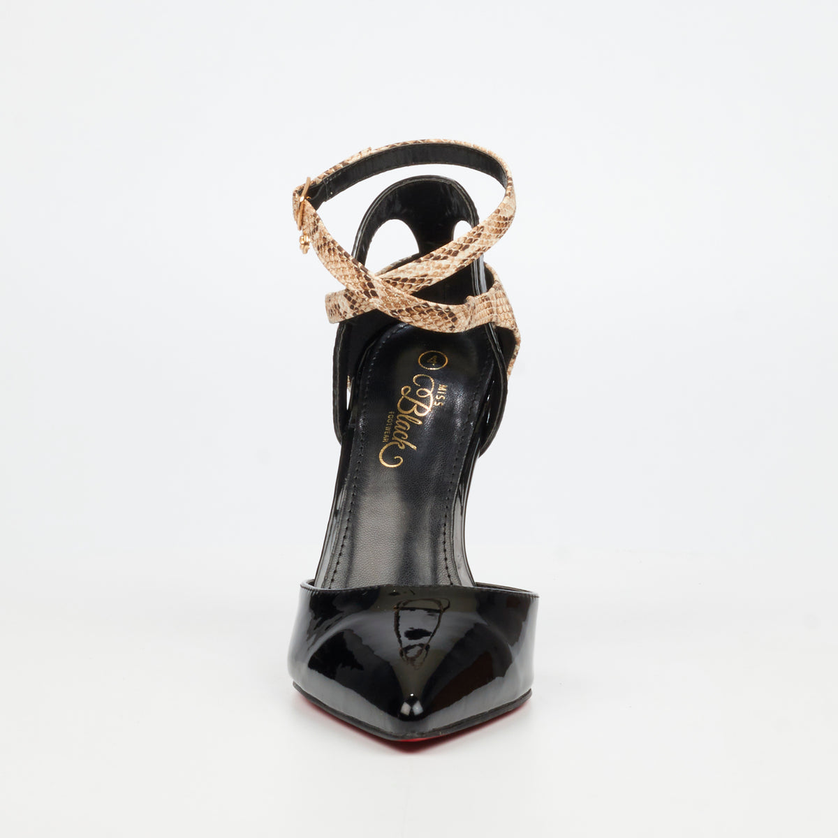 Miss Black Lola 80 Court - Black Ladies footwear Miss Black