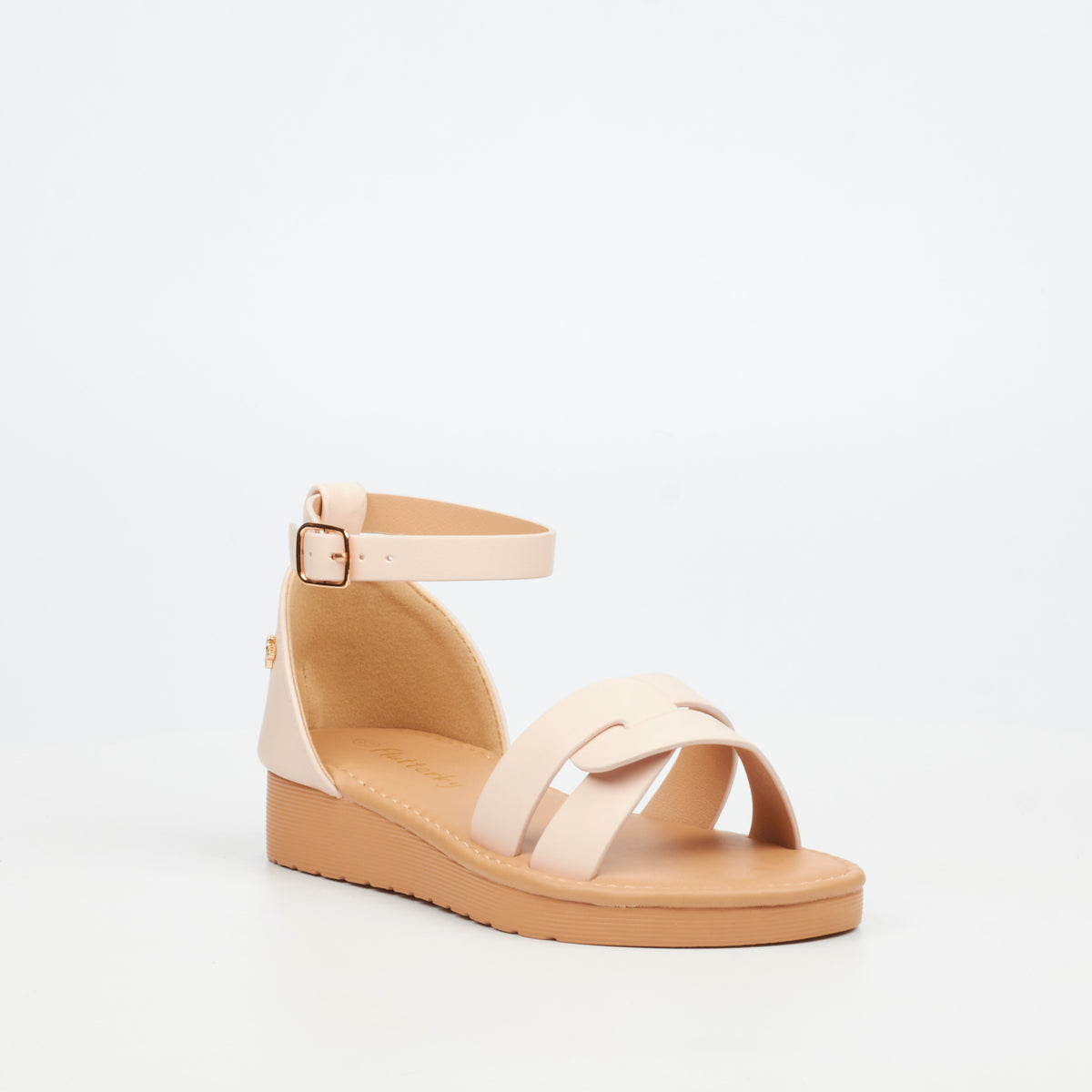 Flutterby Luna 2 Wedge - Pink (Youth) footwear Flutterby