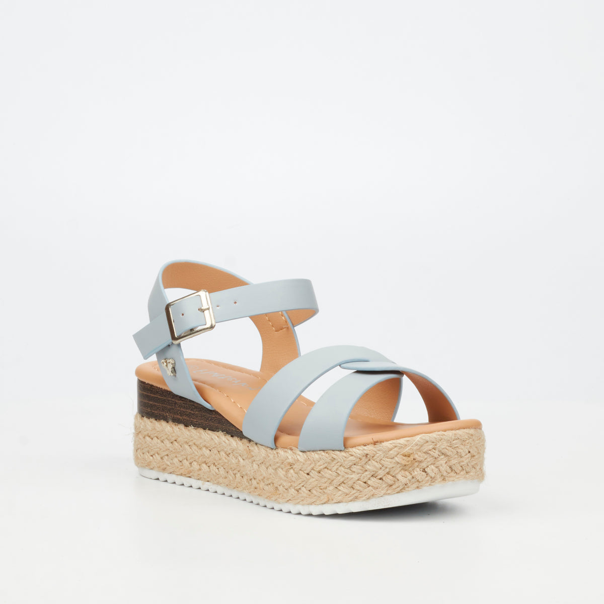 Flutterby Maggie 1 Low Wedge - Blue (Youth) footwear Flutterby