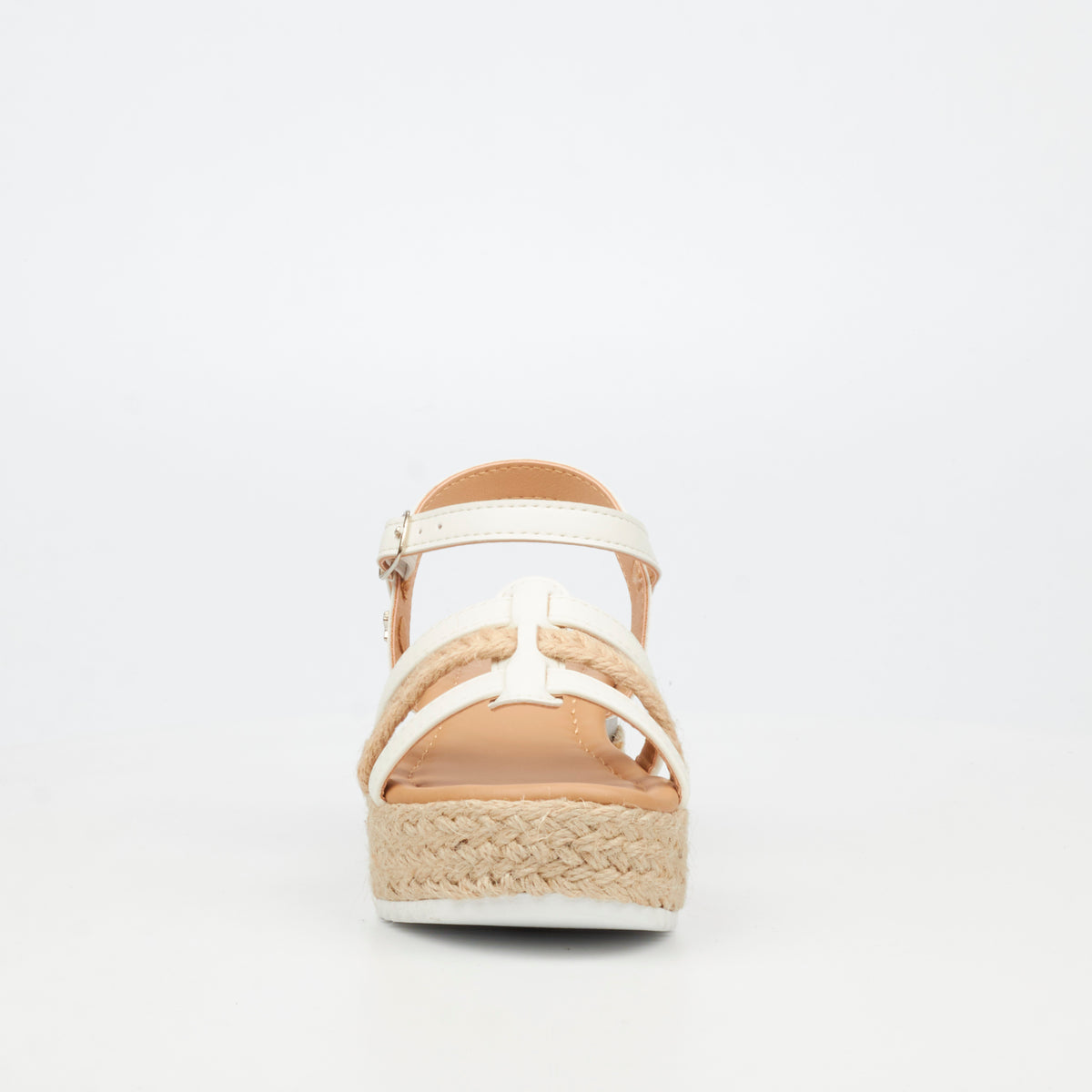 Flutterby Maggie 2 Low Wedge - White (Youth) footwear Flutterby