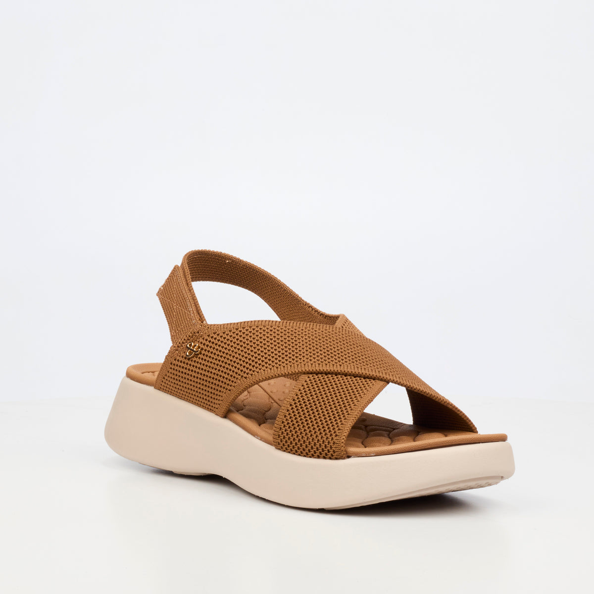 Heart & Sole Mallory 1 Flat Sandals - Camel footwear Heart & Sole