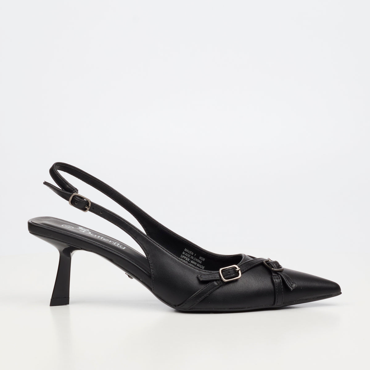Butterfly Feet Maven 1 Heel - Black footwear Butterfly Feet