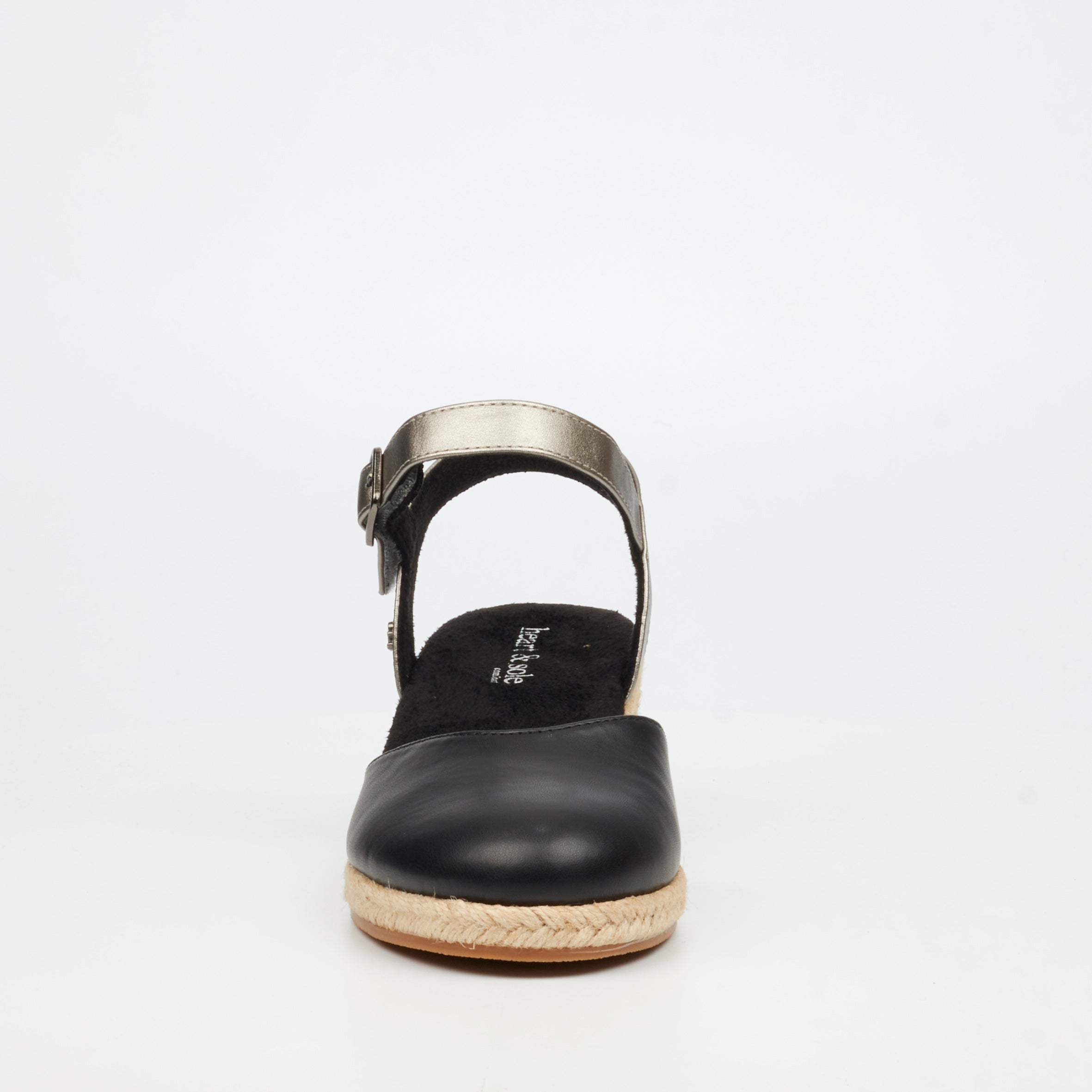 Heart & Sole Meraldi 1 Wedge - Black footwear Heart & Sole