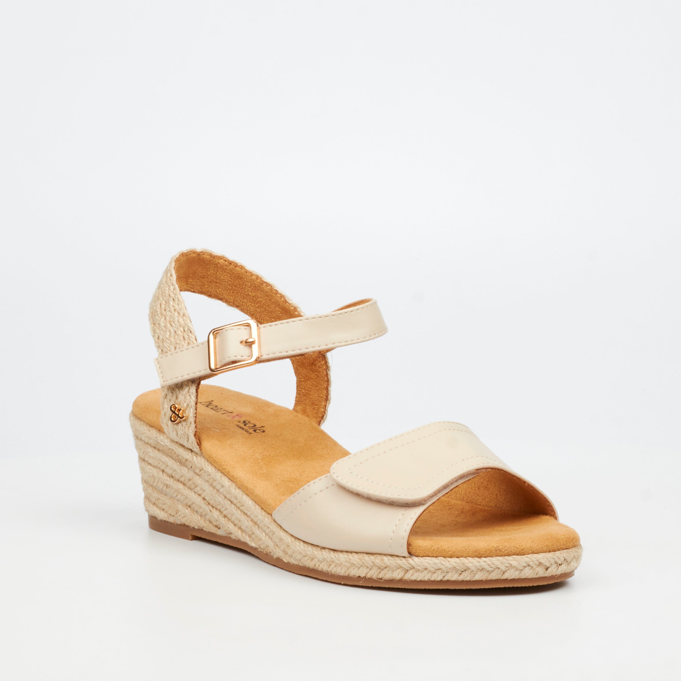 Heart & Sole Meraldi 2 Wedge - Natural footwear Heart & Sole