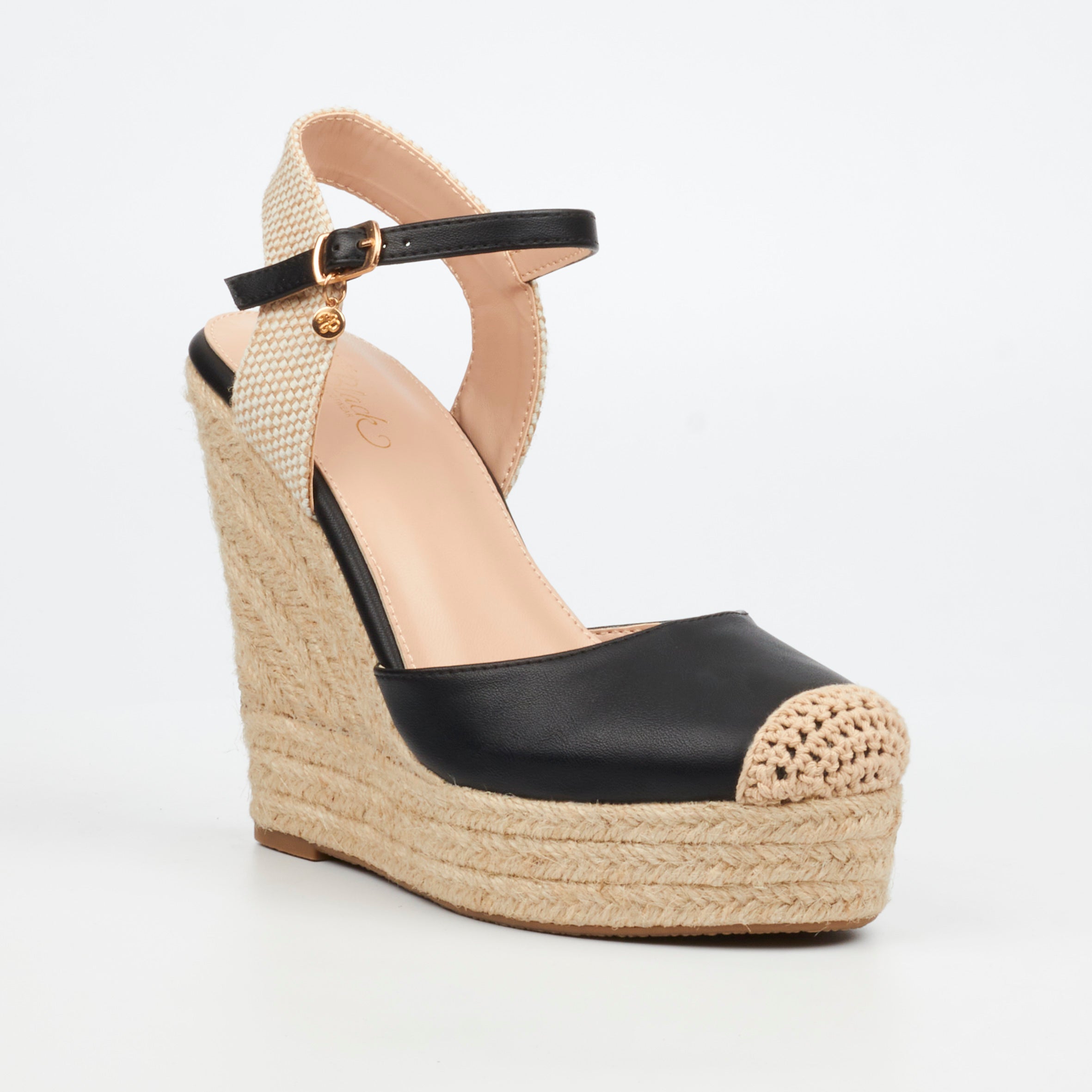 Miss Black Moniker 9 Wedge - Black footwear Miss Black