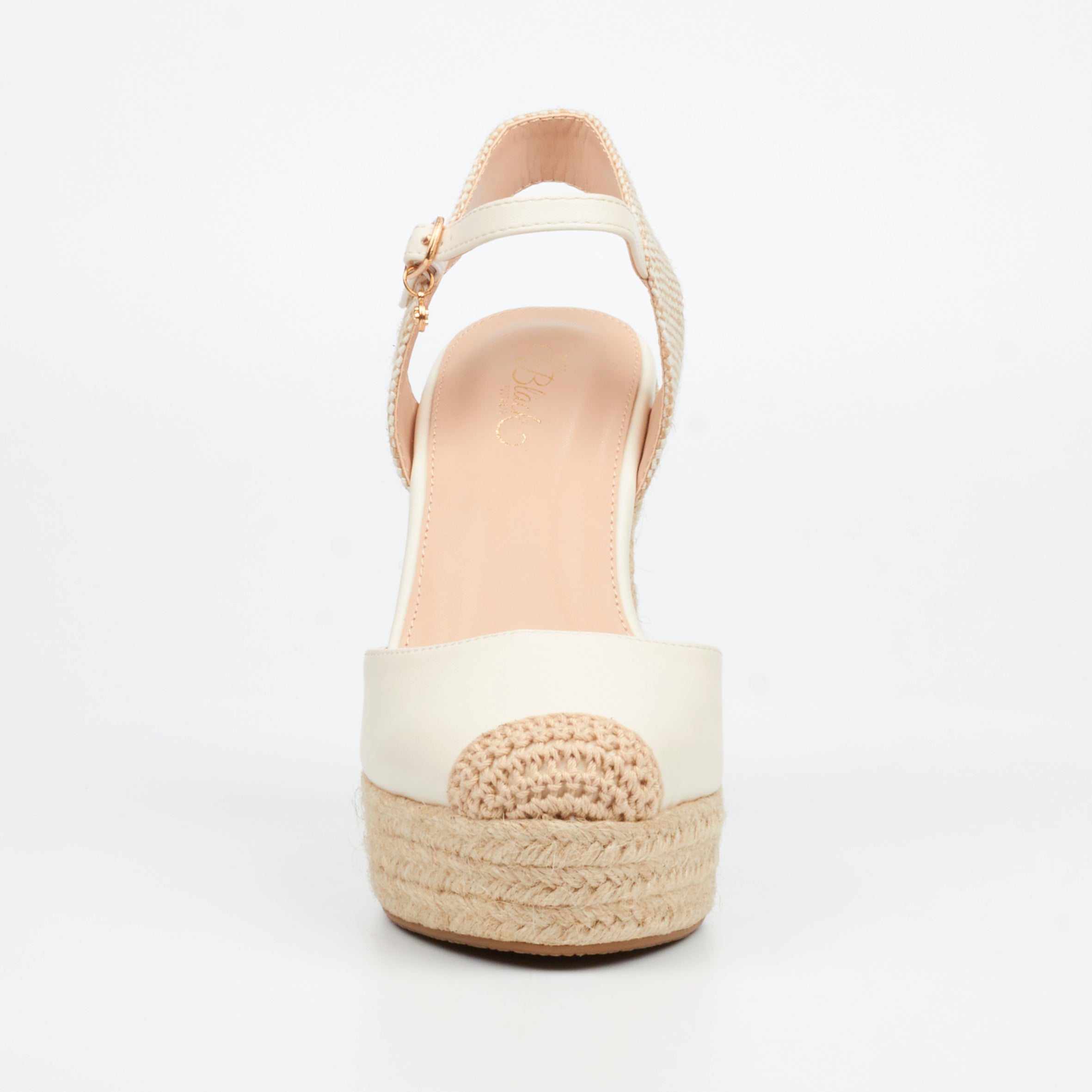 Miss Black Moniker 9 Wedge - Ivory footwear Miss Black