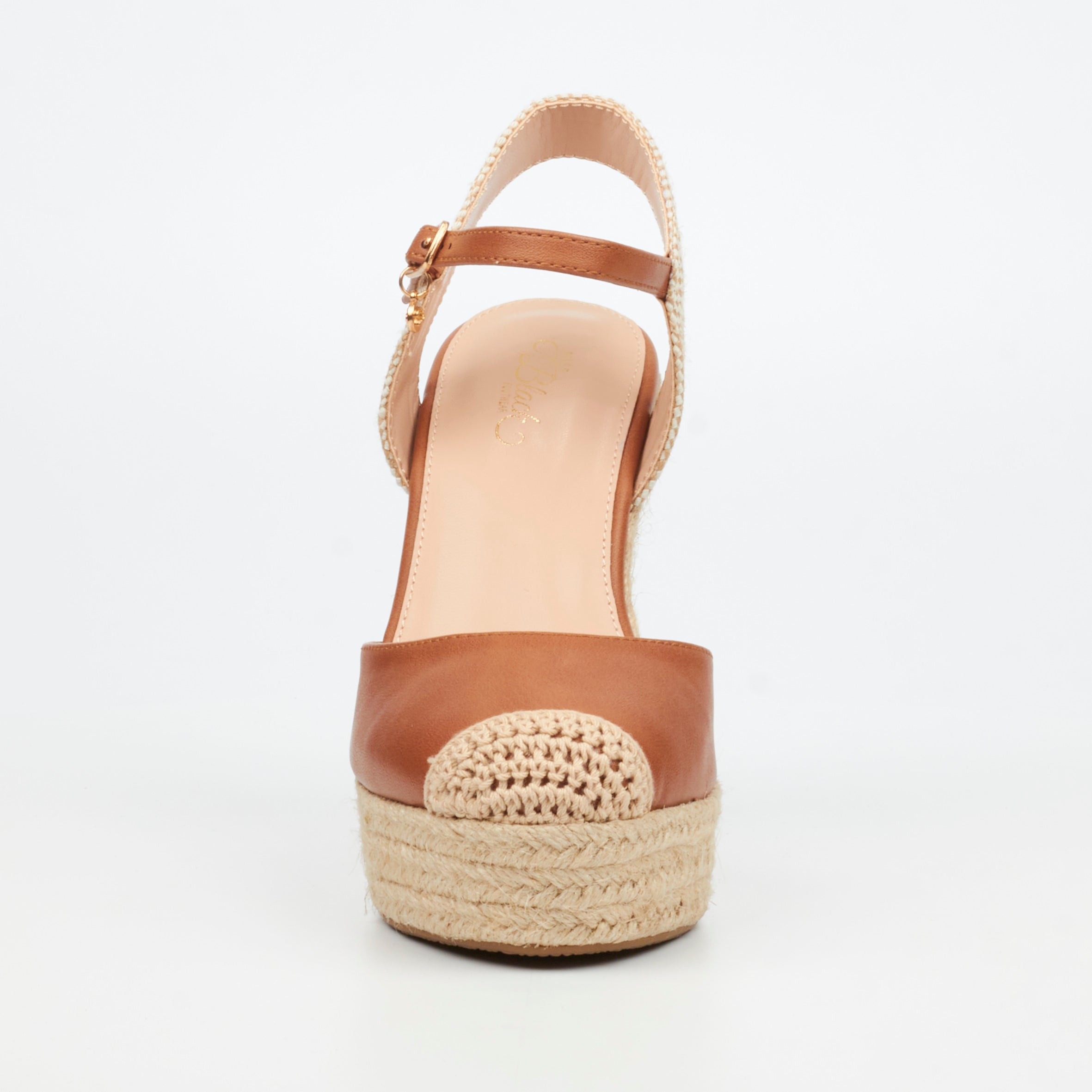 Miss Black Moniker 9 Wedge - Tan footwear Miss Black