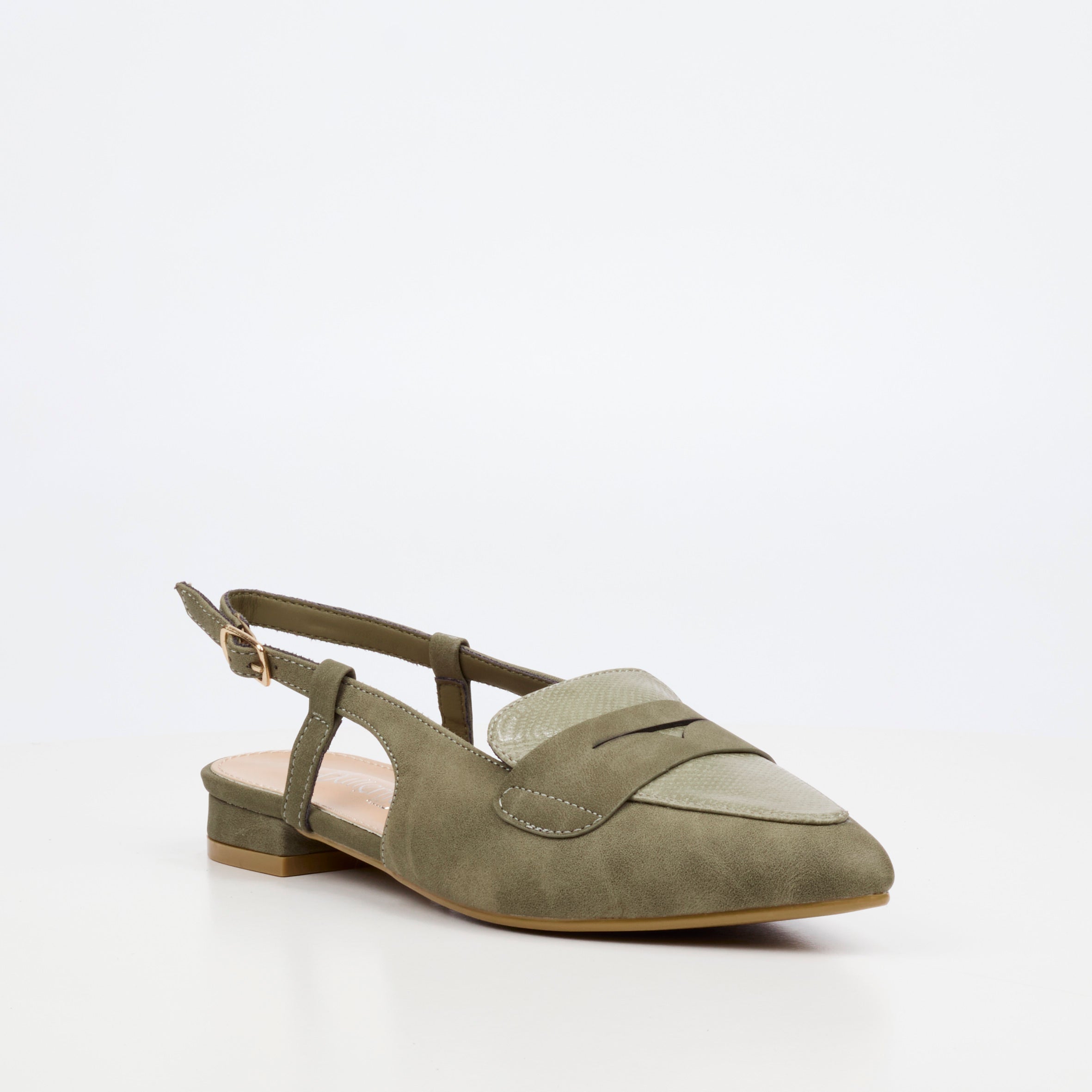 Butterfly Feet Monte 1 Heel - Olive footwear Butterfly Feet