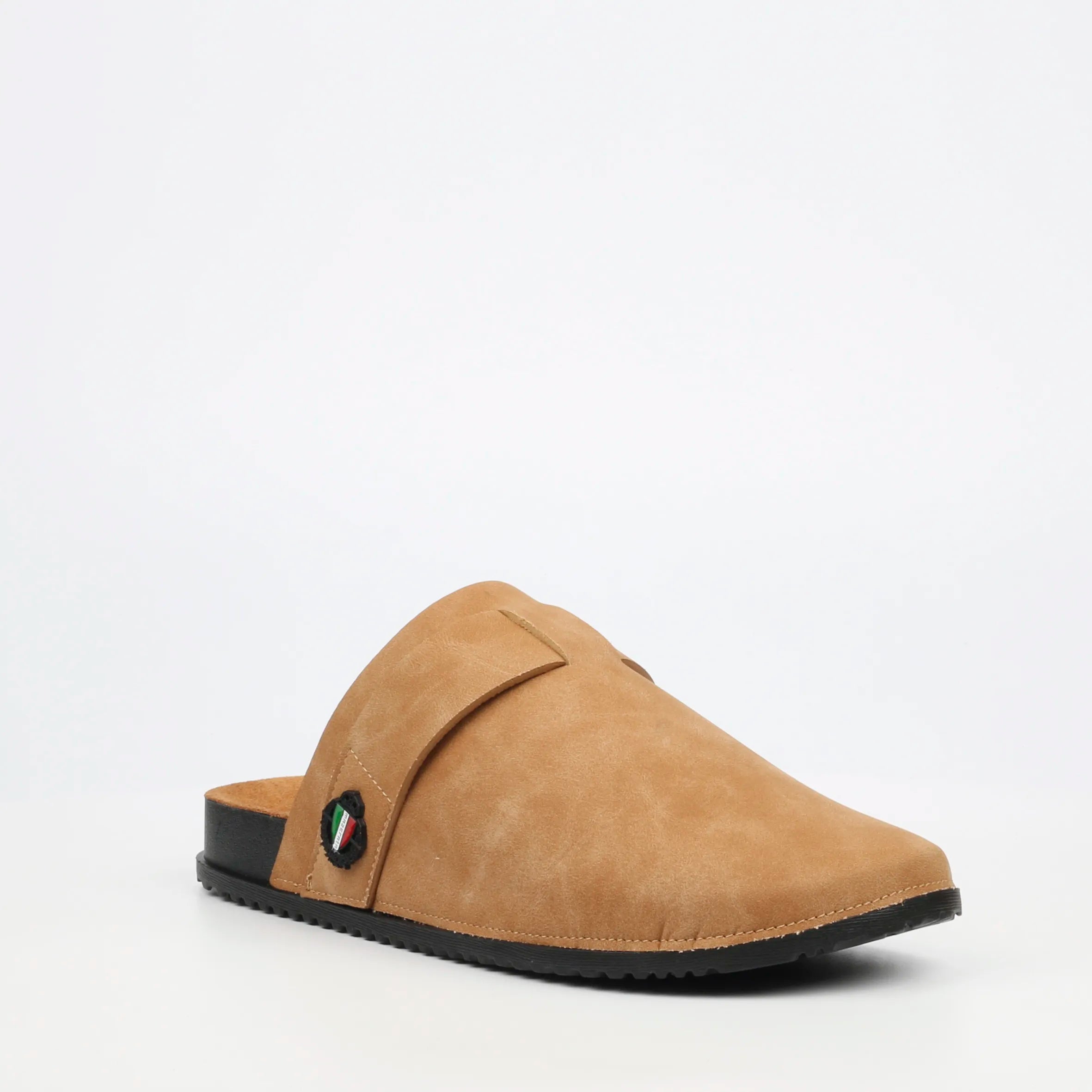 Mazerata Mule 1 Faux Nubuck Shoe - Tan footwear Mazerata