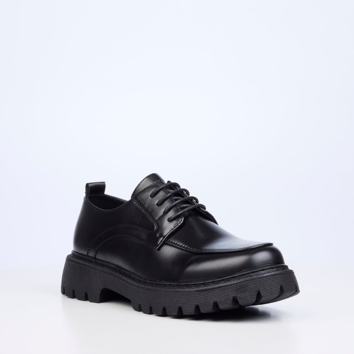 Mazerata Novak 4 Faux Wax Shoe - Black footwear Mazerata