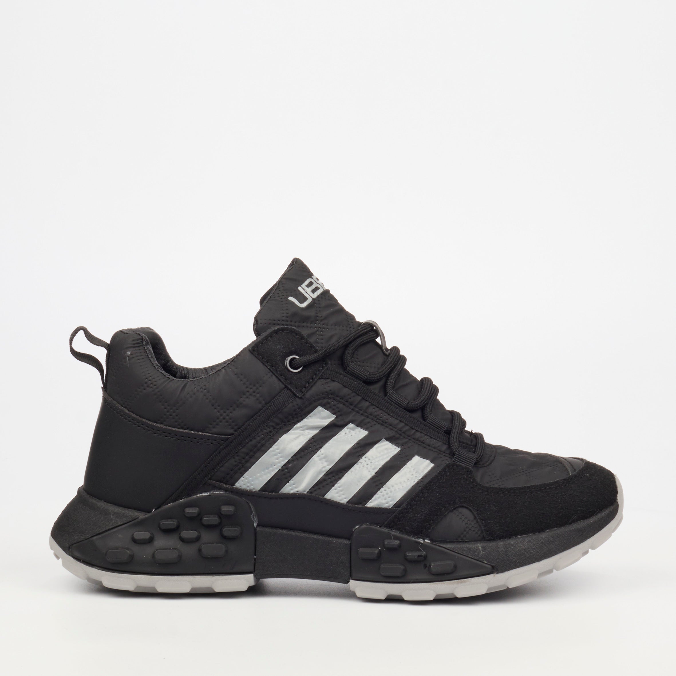 Urbanart Palaid 13 Faux Nubuck / Lycra Sneaker - Black footwear UBRT
