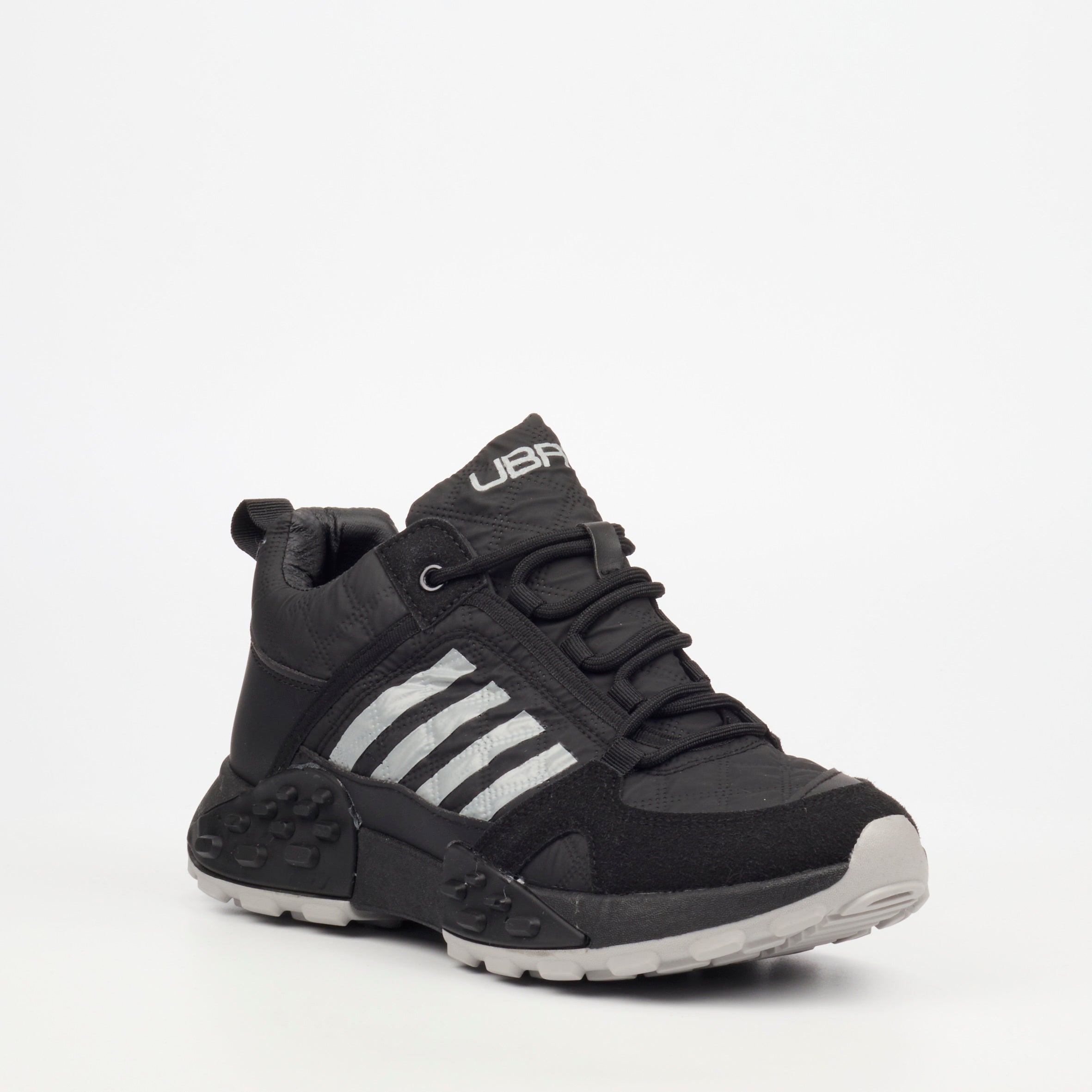 Urbanart Palaid 13 Faux Nubuck / Lycra Sneaker - Black footwear UBRT