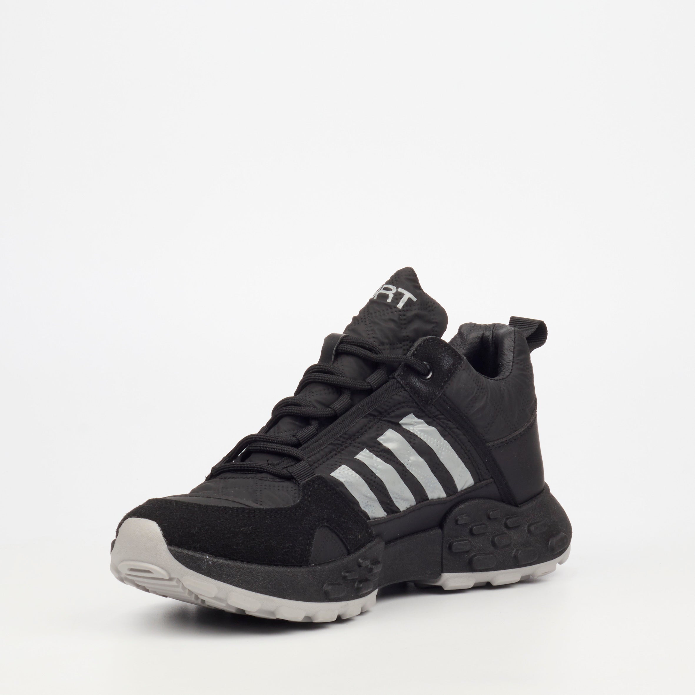Urbanart Palaid 13 Faux Nubuck / Lycra Sneaker - Black footwear UBRT