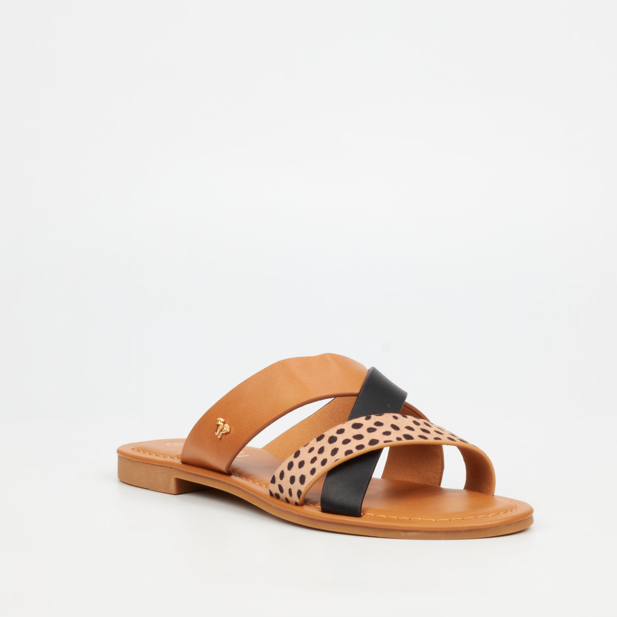 Butterfly Feet Palms 1 Flat Sandal - Black footwear Butterfly Feet