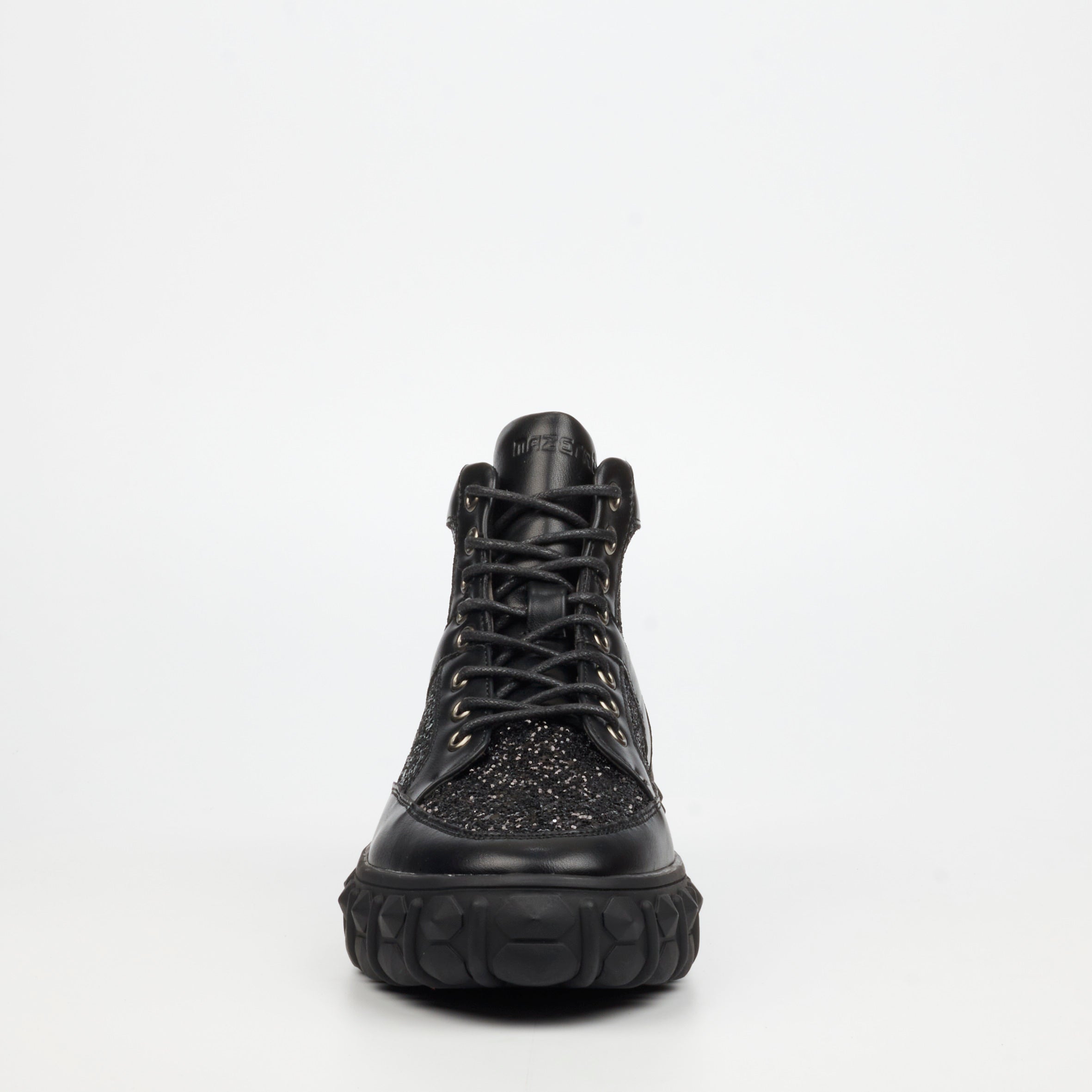 Mazerata Pigale 12 Rhinestone Sneaker - Black footwear Mazerata