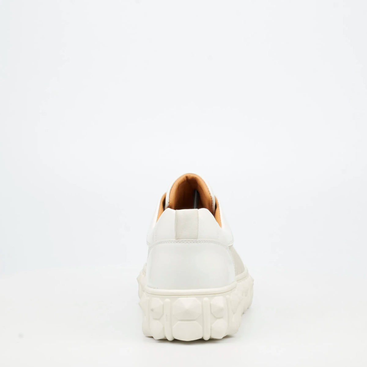Mazerata Pigale 38 Faux Patent / Nylon Sneaker - White footwear Mazerata