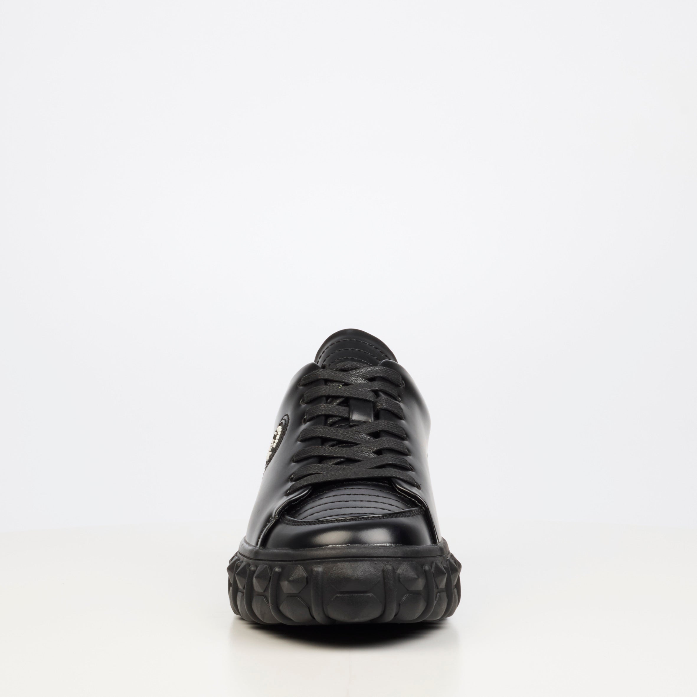 Mazerata Pigale 39 Faux Wax Sneaker - Black