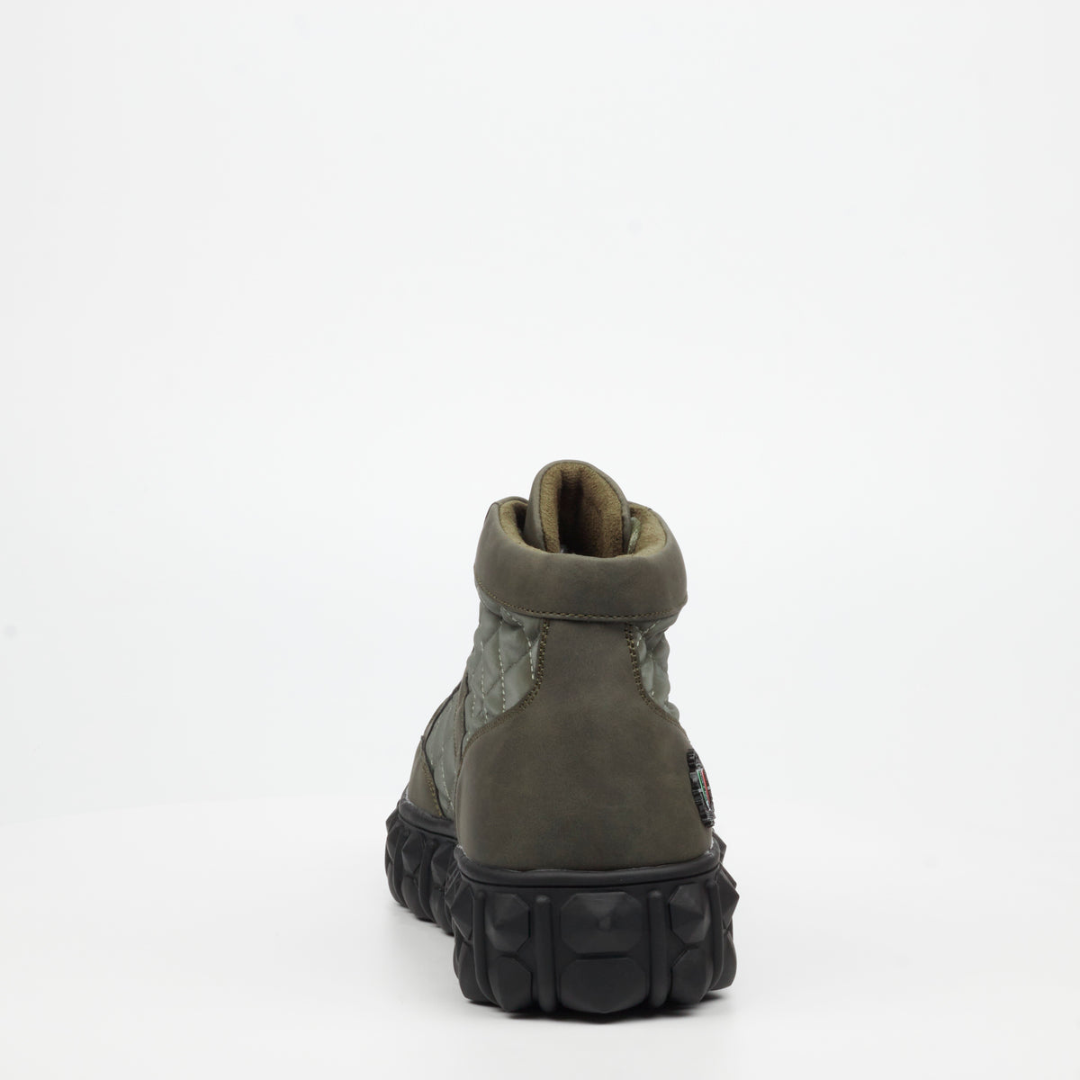 Mazerata Pigale 9 Faux Nubuck / Nylon Ankle Boot - Olive footwear Mazerata