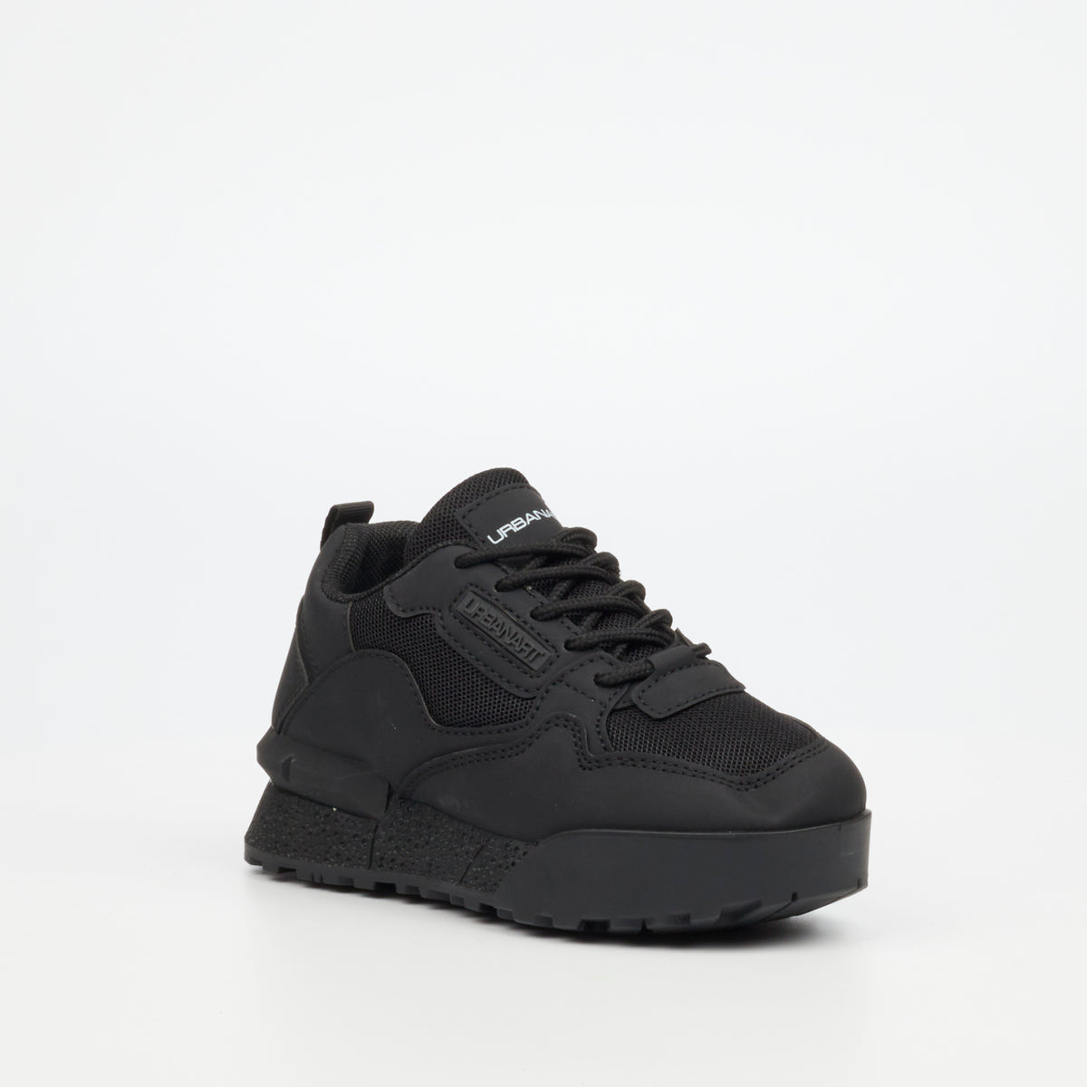 Urbanart Play 2 Faux Nubuck / Mesh Sneaker - Black (Kids)