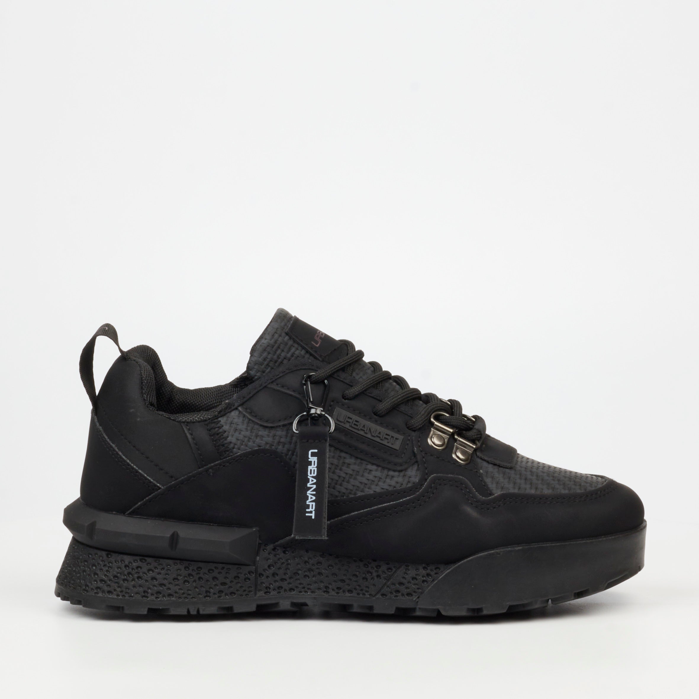 Urbanart Play 3 Faux Nubuck / Print Sneaker - Black footwear Urbanart