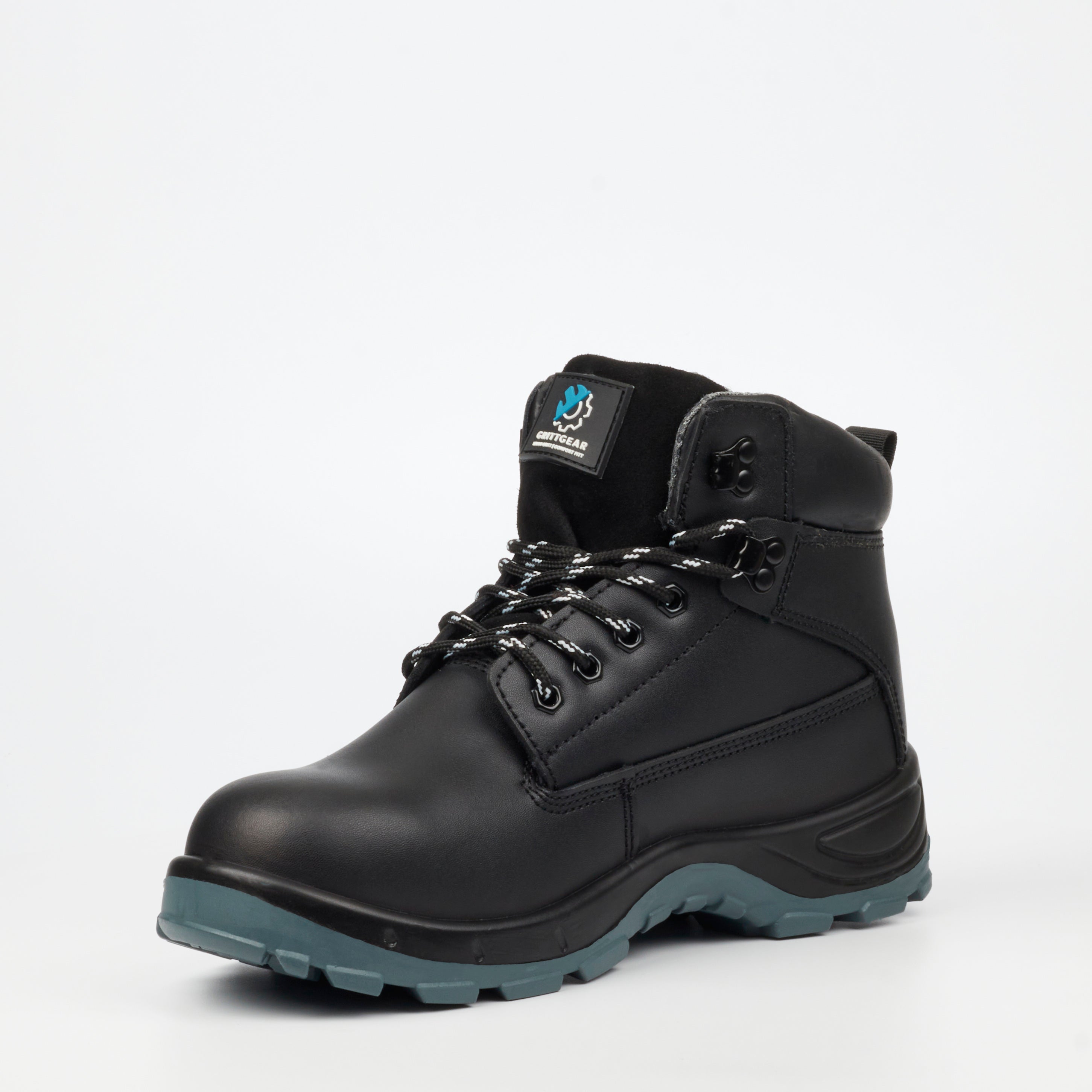 Grittgear Quartz S1P Leather Safety Boot - Black safety Grittgear