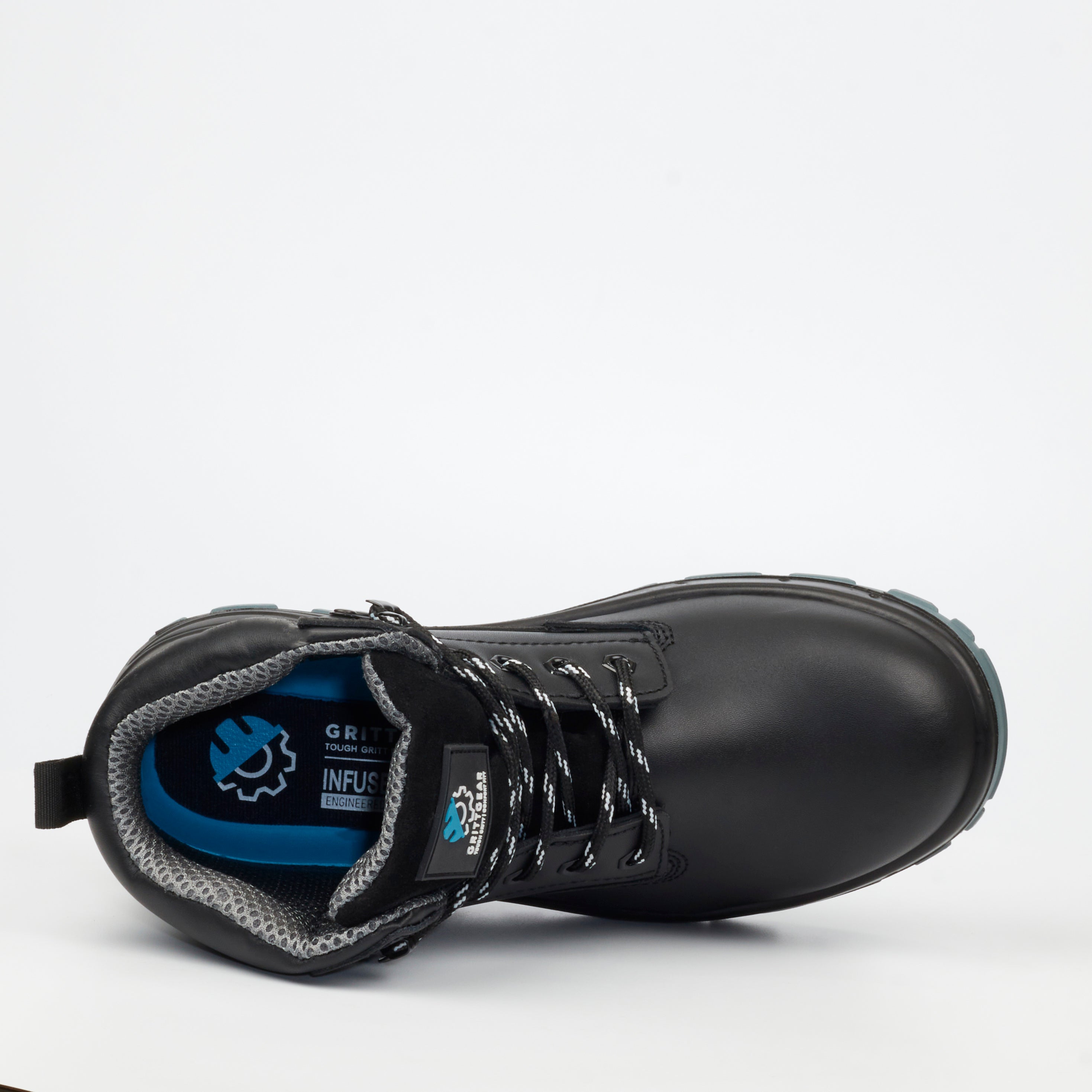 Grittgear Quartz S1P Leather Safety Boot - Black safety Grittgear