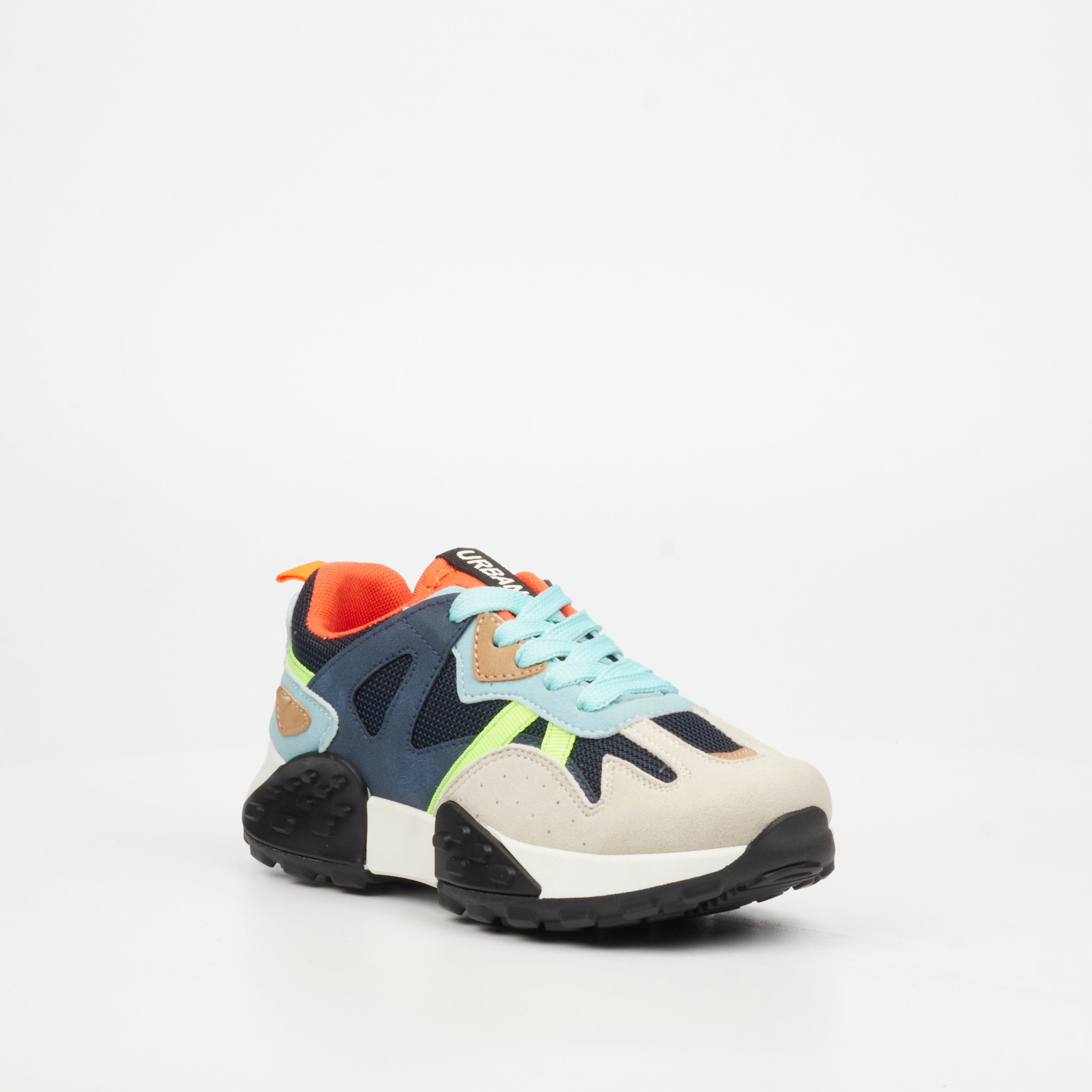 Urbanart Redo 1 Faux Wax / Faux Nylon Sneaker - Navy (youth) footwear UBRT