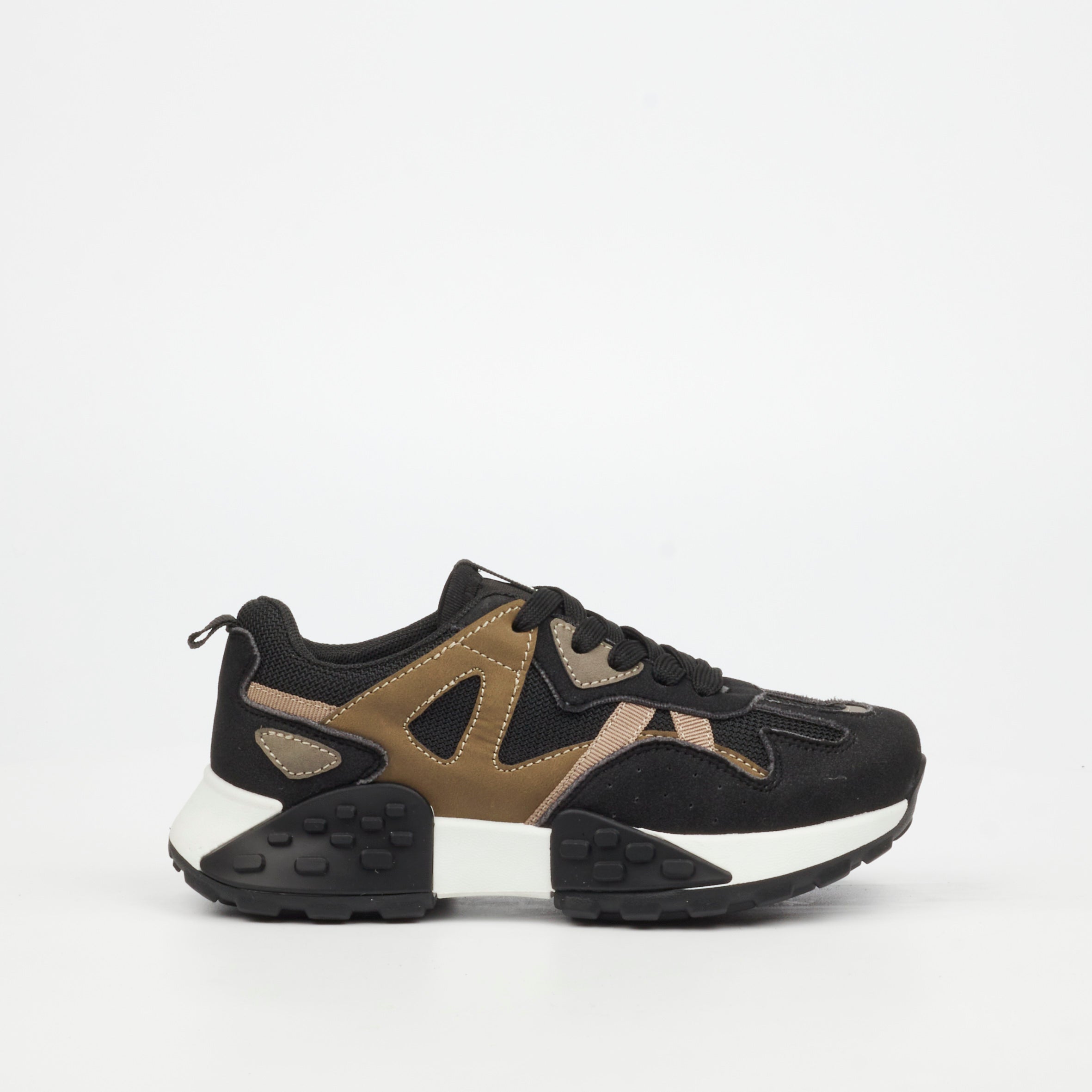 Urbanart Redo 1 Faux Wax / Faux Nylon Sneaker - Olive ( youth) footwear UBRT