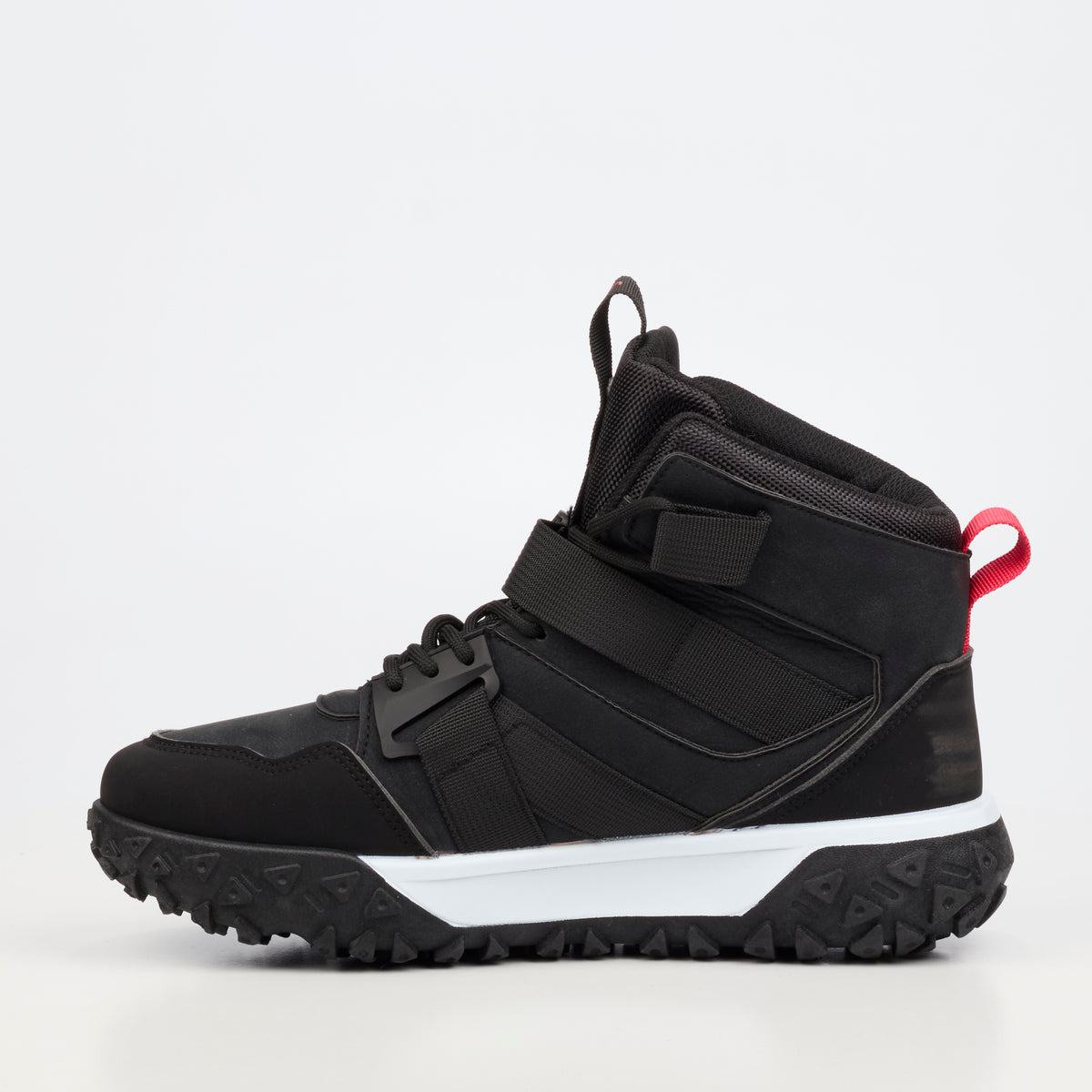 Urbanart Remi 12 Faux Nubuck / Nylon Ankle Boot - Black footwear Urbanart