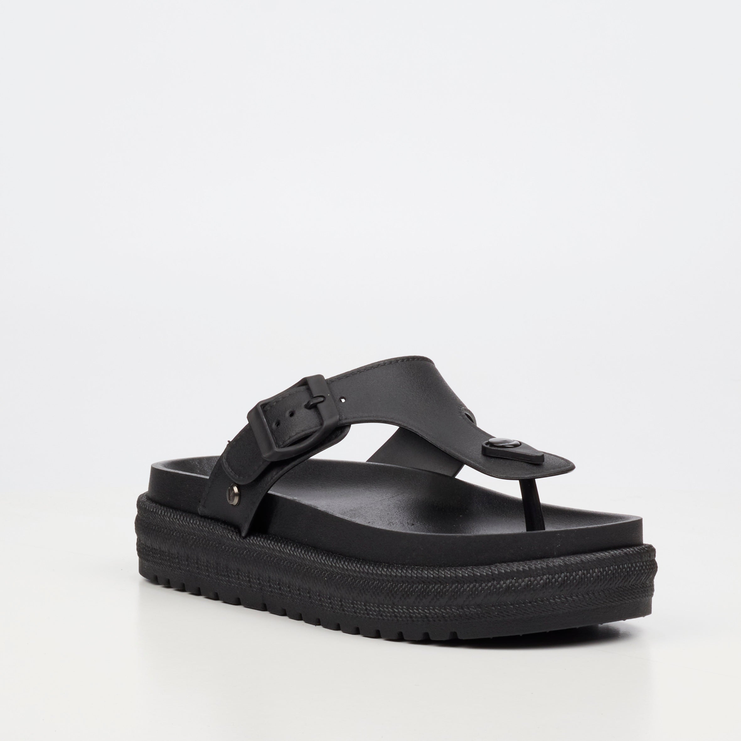 Viabeach Resort 1 Flatform - Black footwear Viabeach