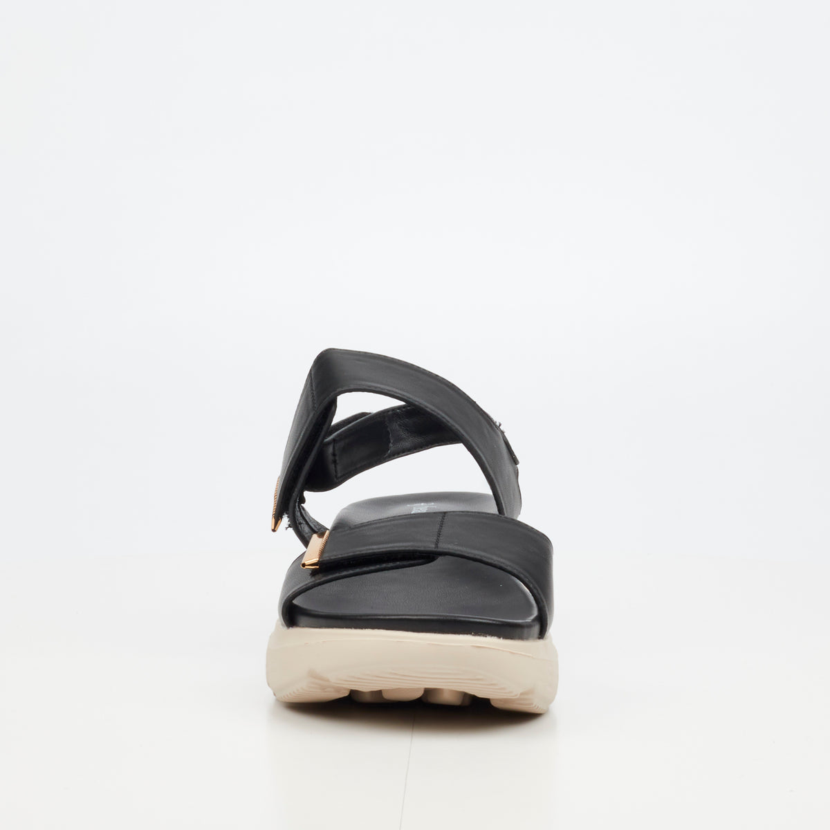 Heart & Sole Rose 1 Flat Sandal - Black footwear Heart & Sole