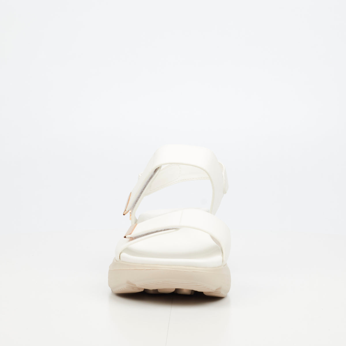 Heart & Sole Rose 1 Flat Sandal - White footwear Heart & Sole
